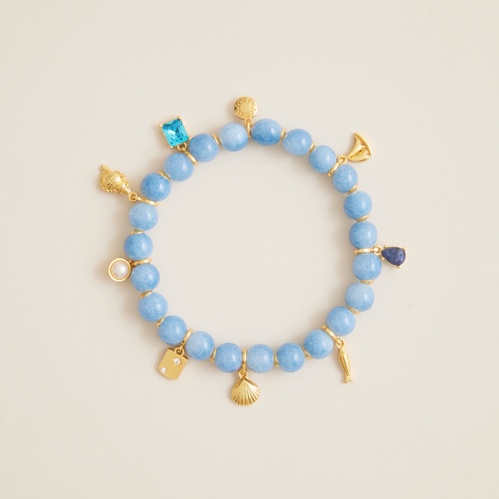 womens Beaded charm bracelet