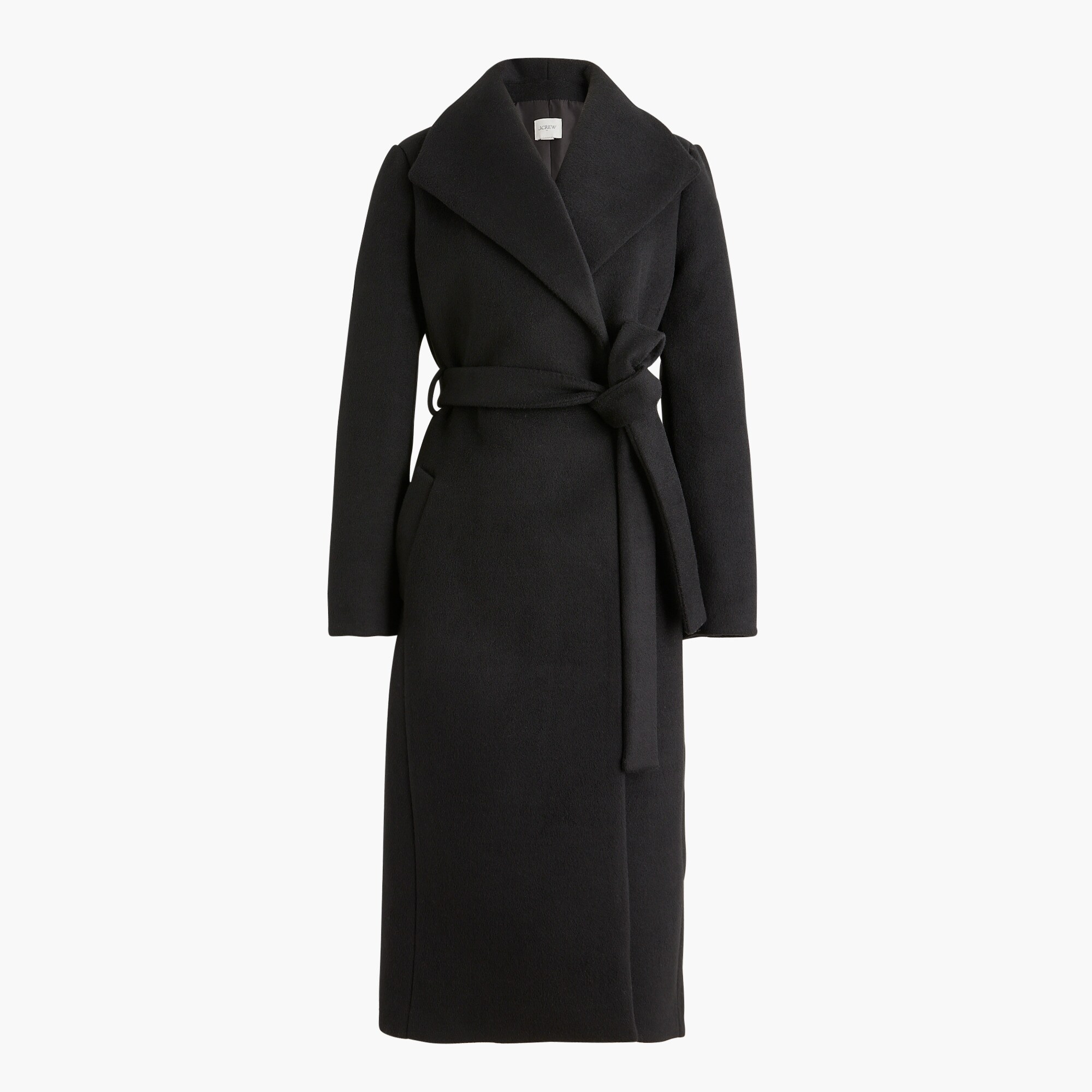 Belted wrap coat