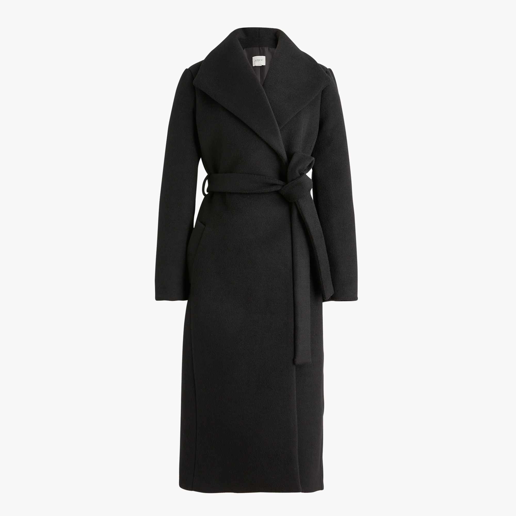Belted wrap coat