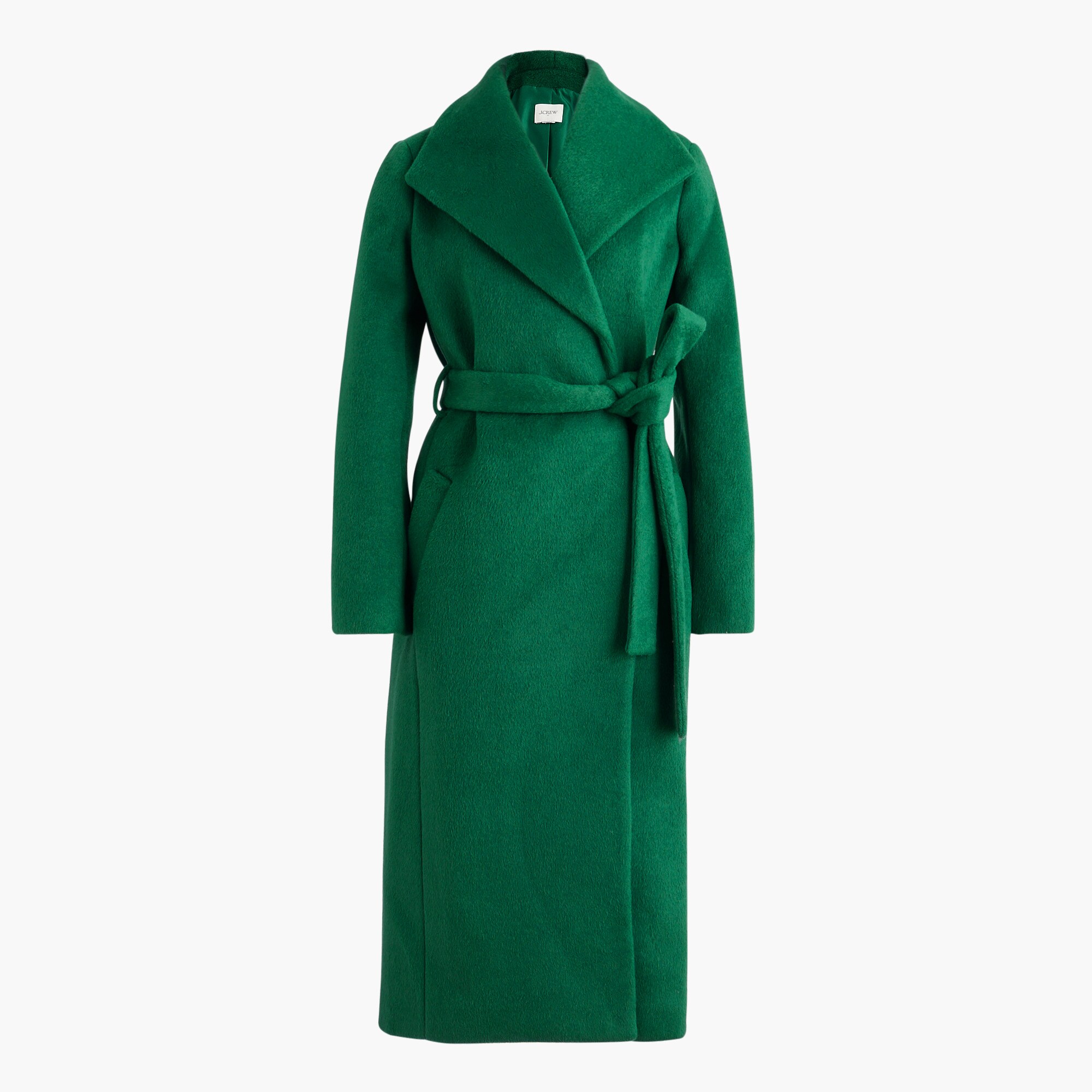 Belted wrap coat