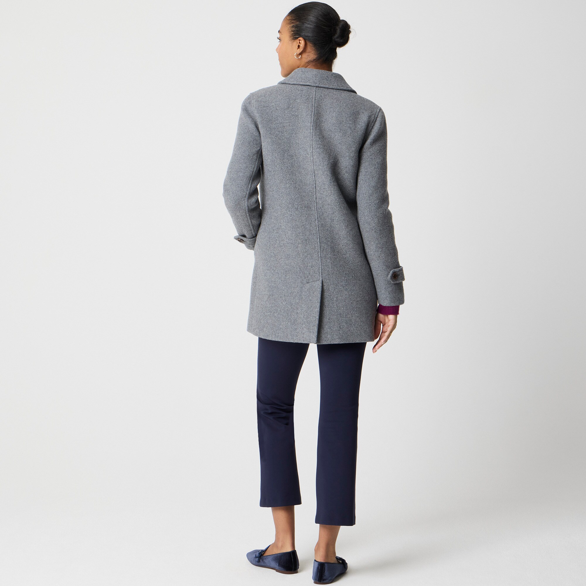 Wool-blend Car Coat For Women | Factory