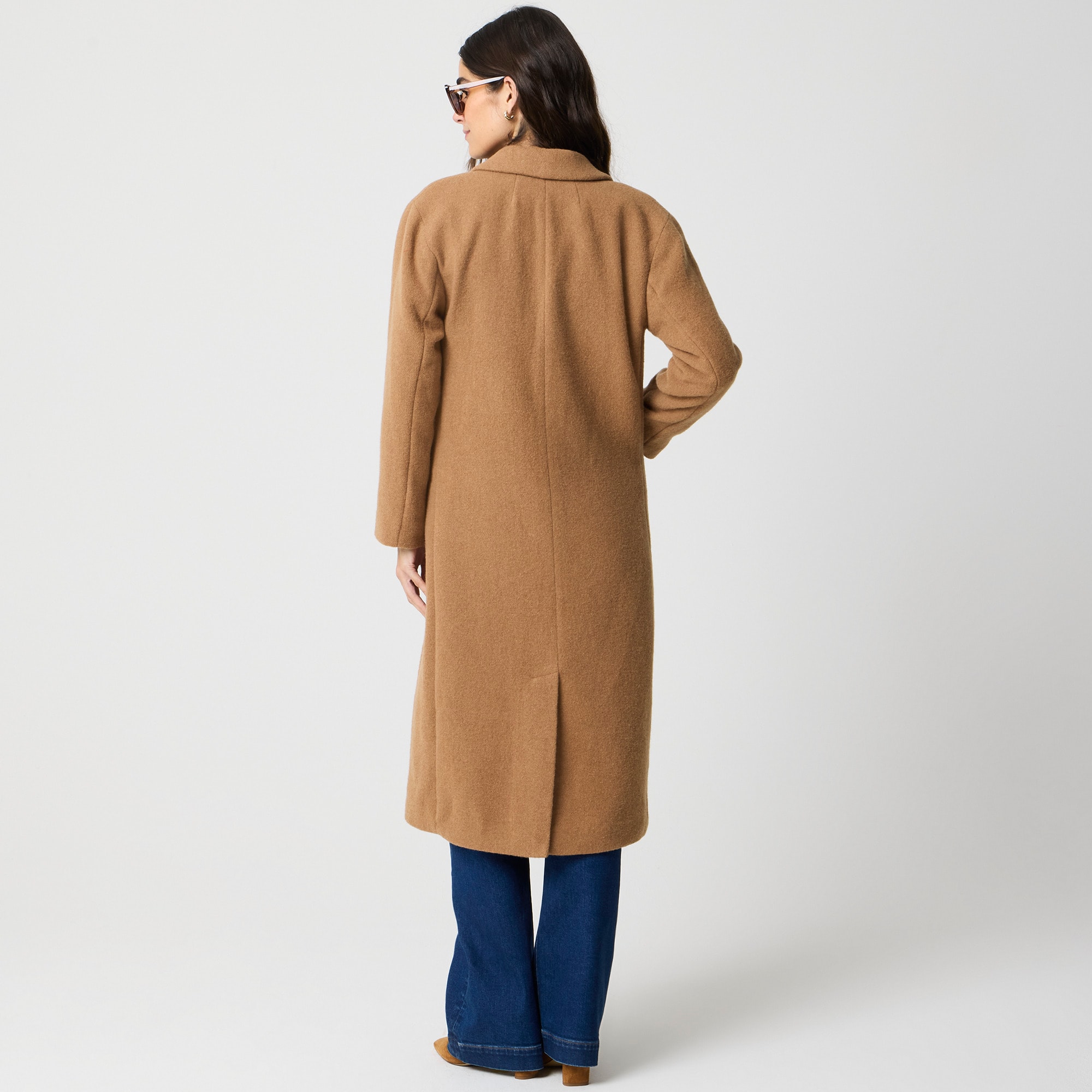 Wool-blend patch-pocket topcoat