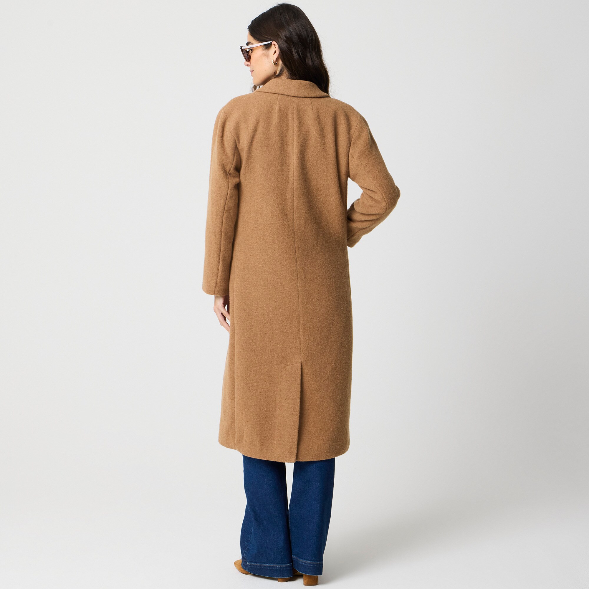 Wool-blend patch-pocket topcoat