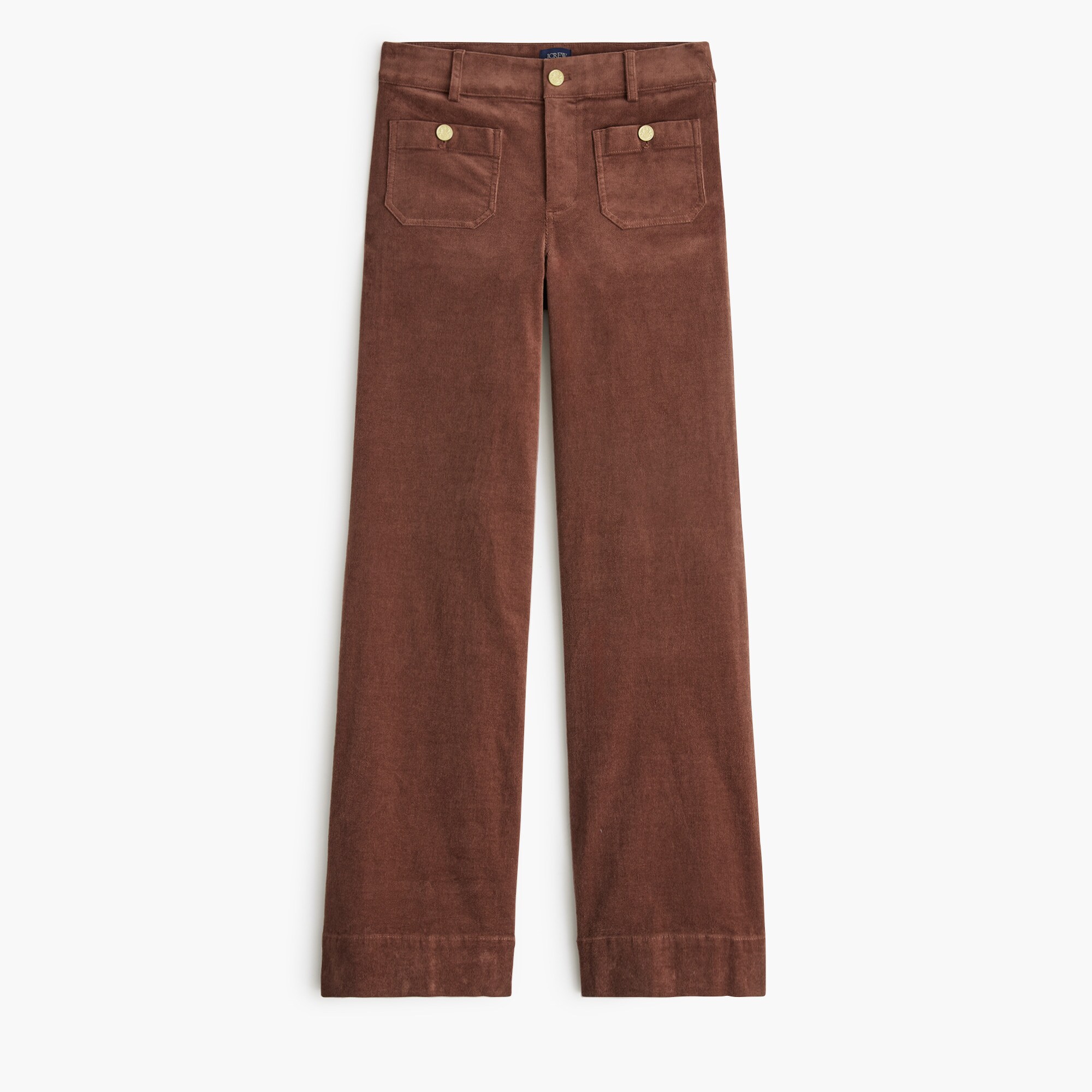Corduroy Lizzie patch-pocket pant
