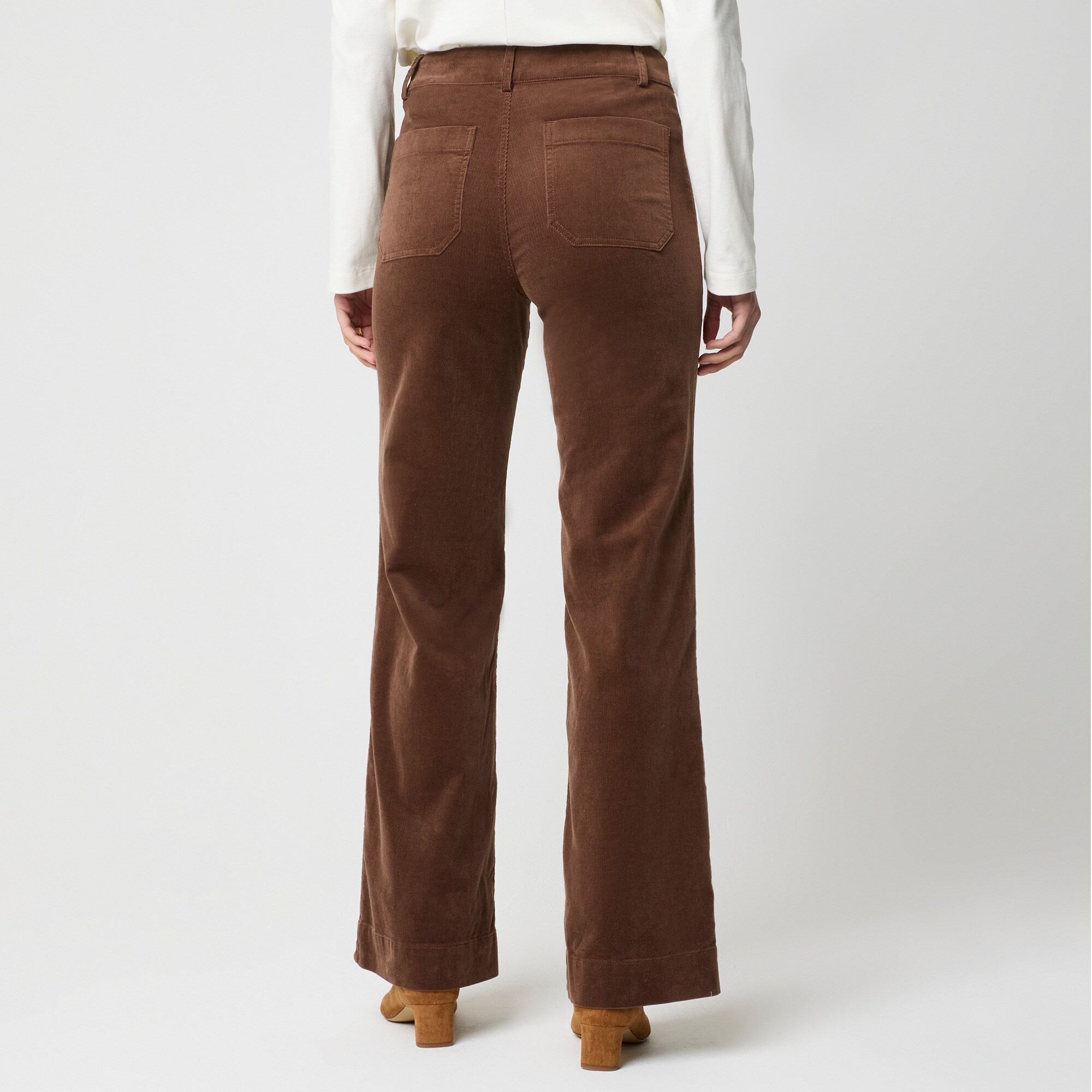 Corduroy Lizzie patch-pocket pant