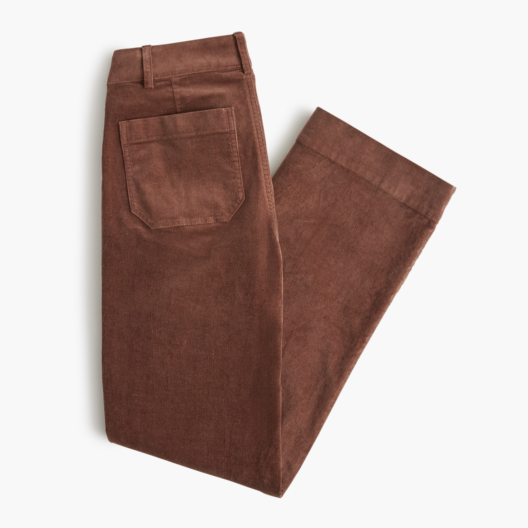 Corduroy Lizzie patch-pocket pant