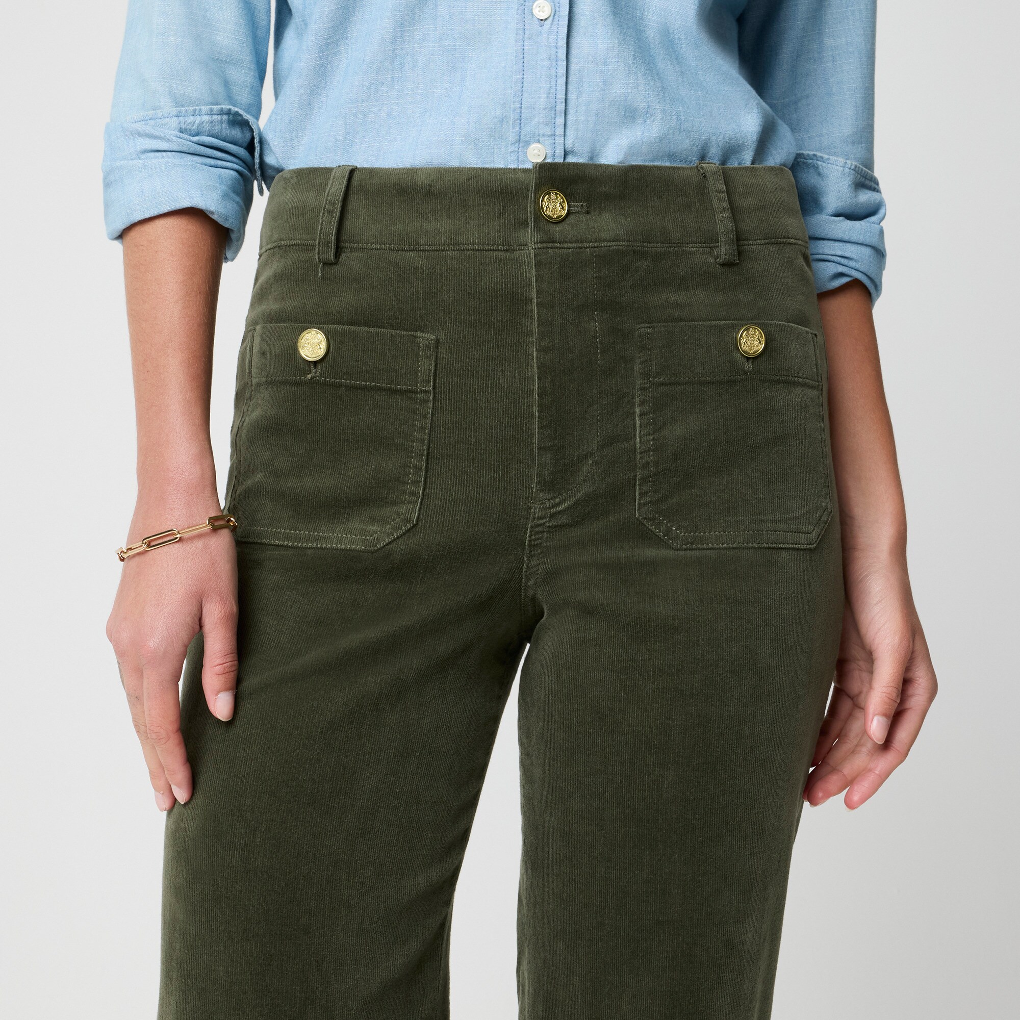 Corduroy Lizzie Patch-pocket Pant For Women | Factory