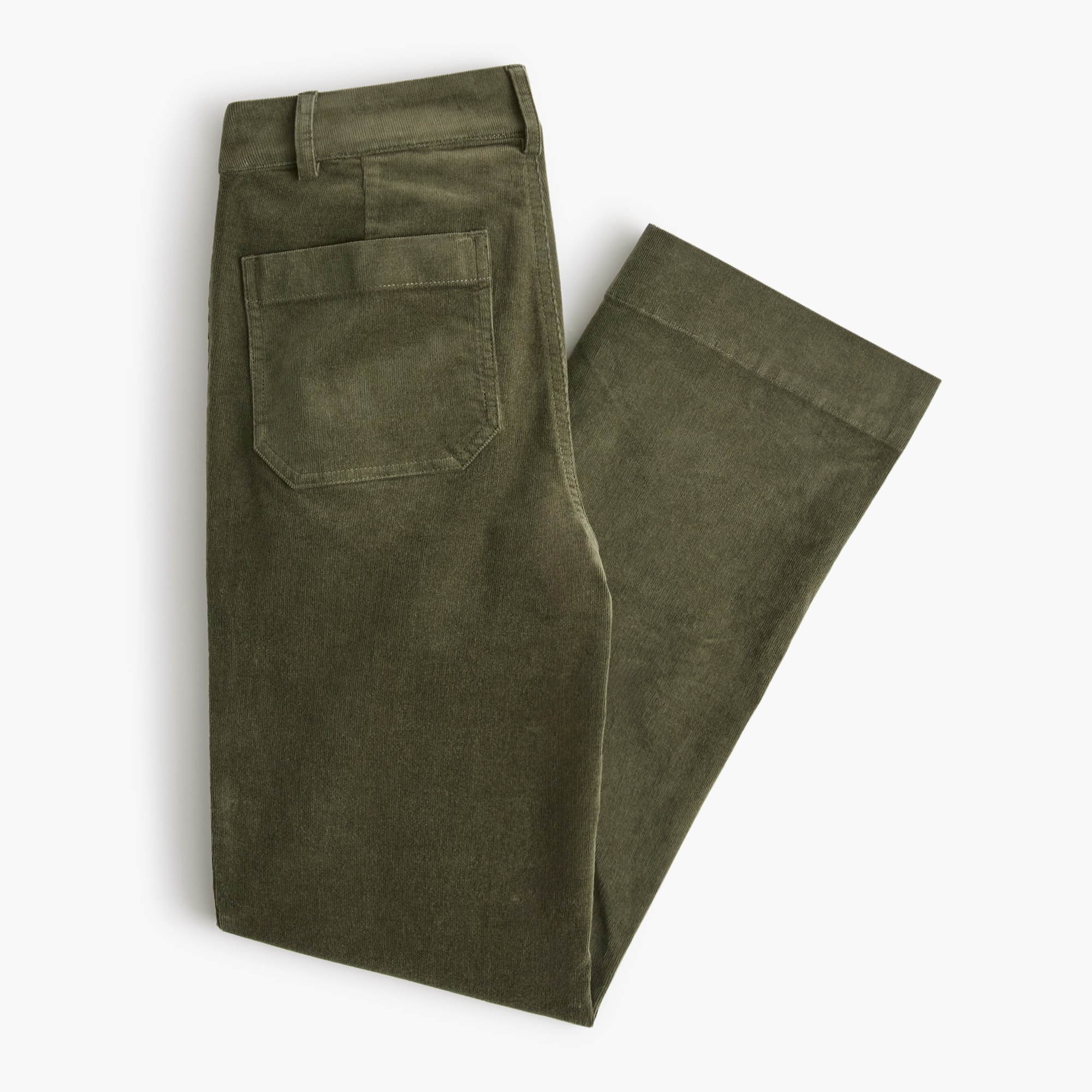 Corduroy Lizzie patch-pocket pant