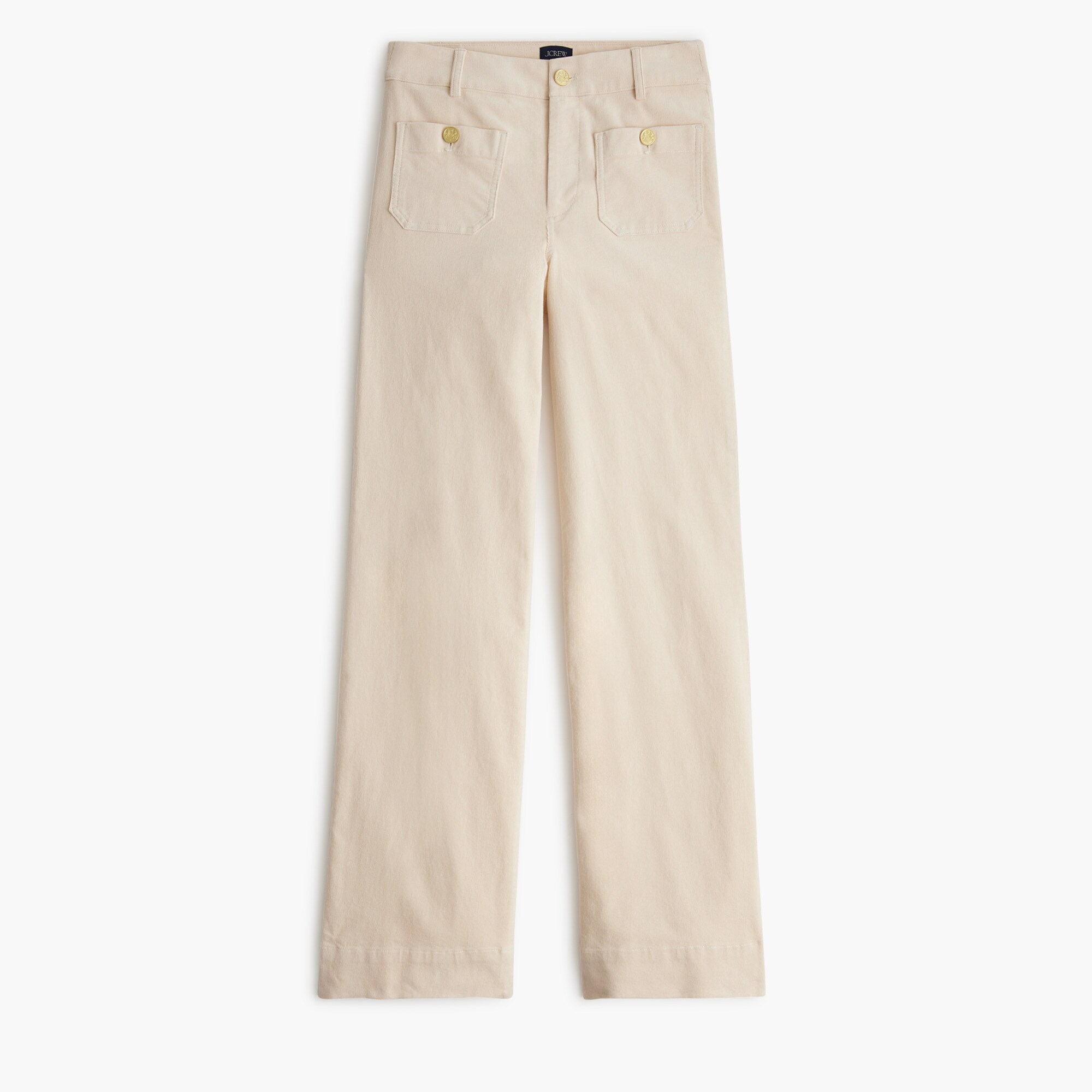 Corduroy Lizzie patch-pocket pant