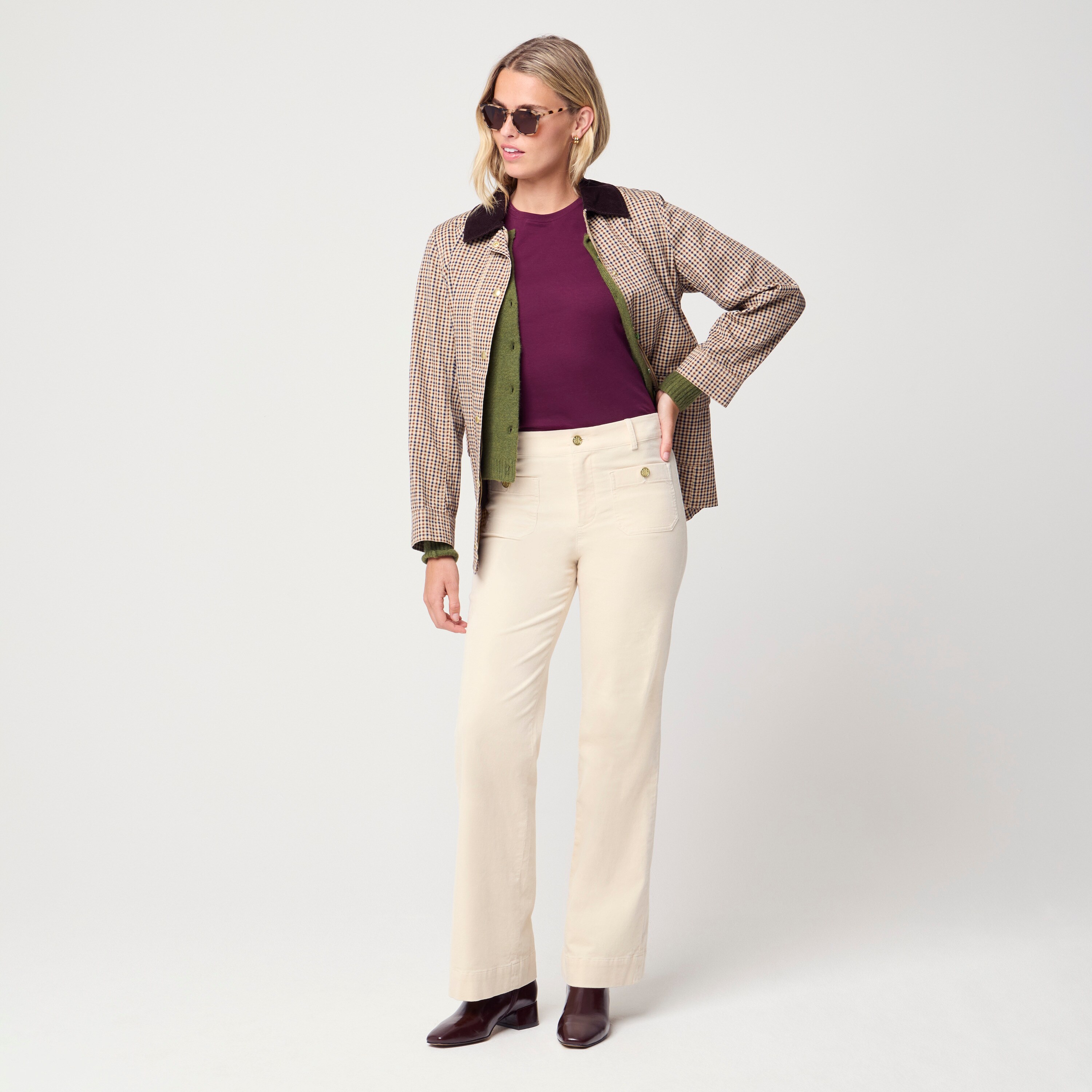 Corduroy Lizzie Patch-pocket Pant For Women | Factory display picture 1