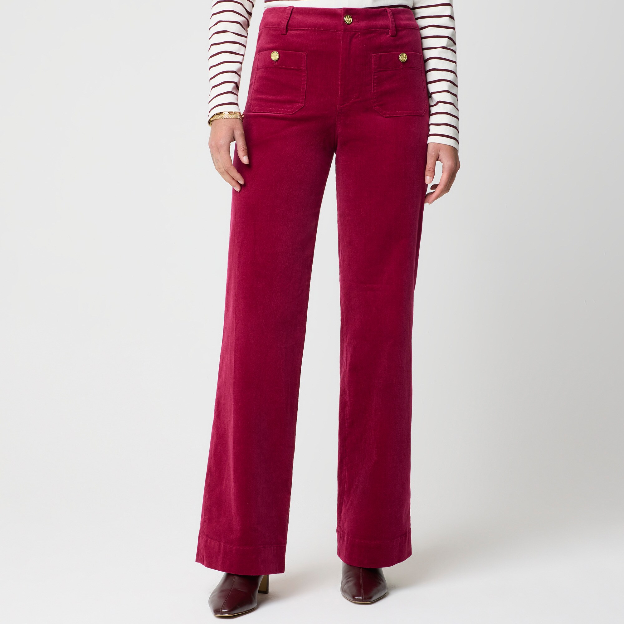  Corduroy Lizzie patch-pocket pant