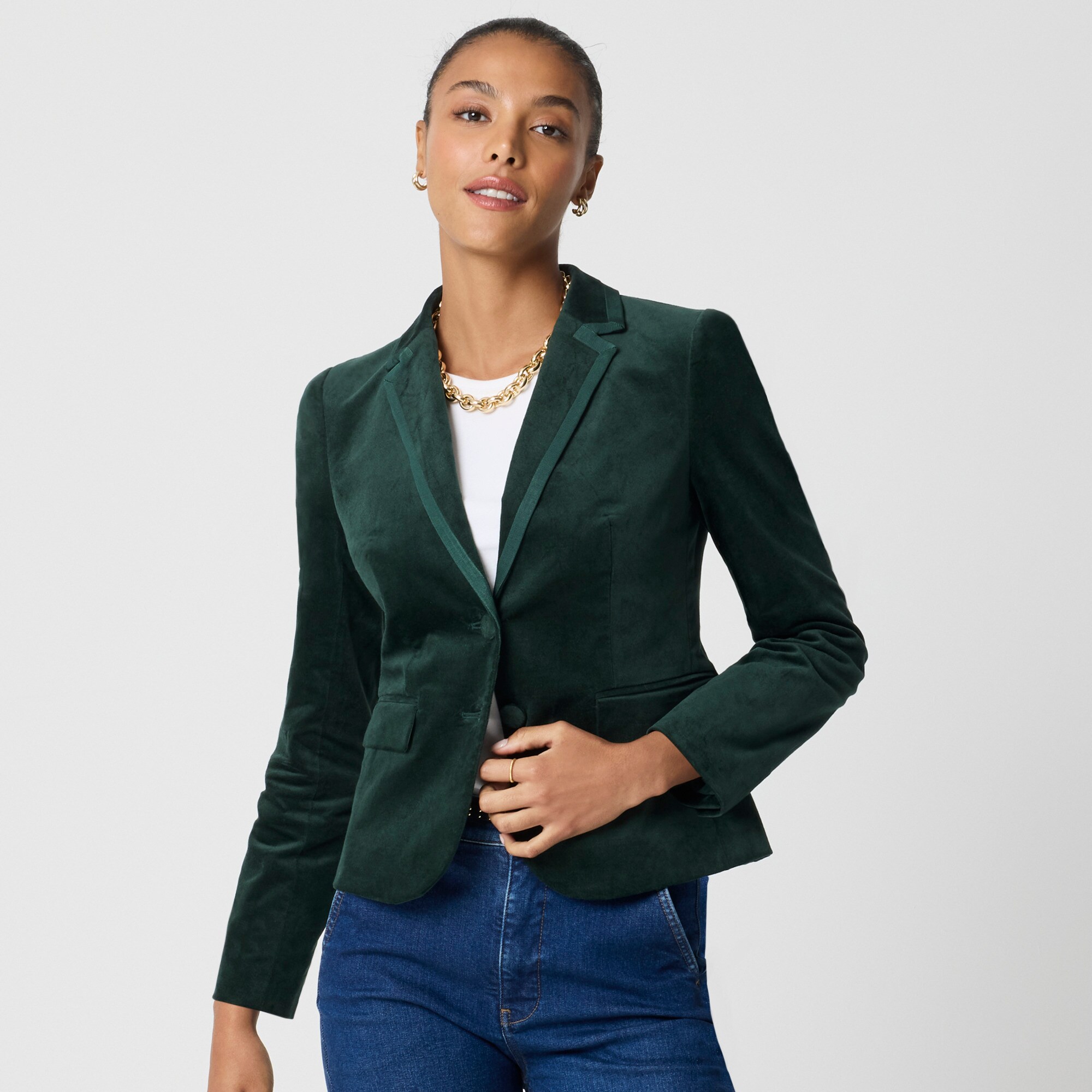 Velvet schoolboy blazer
