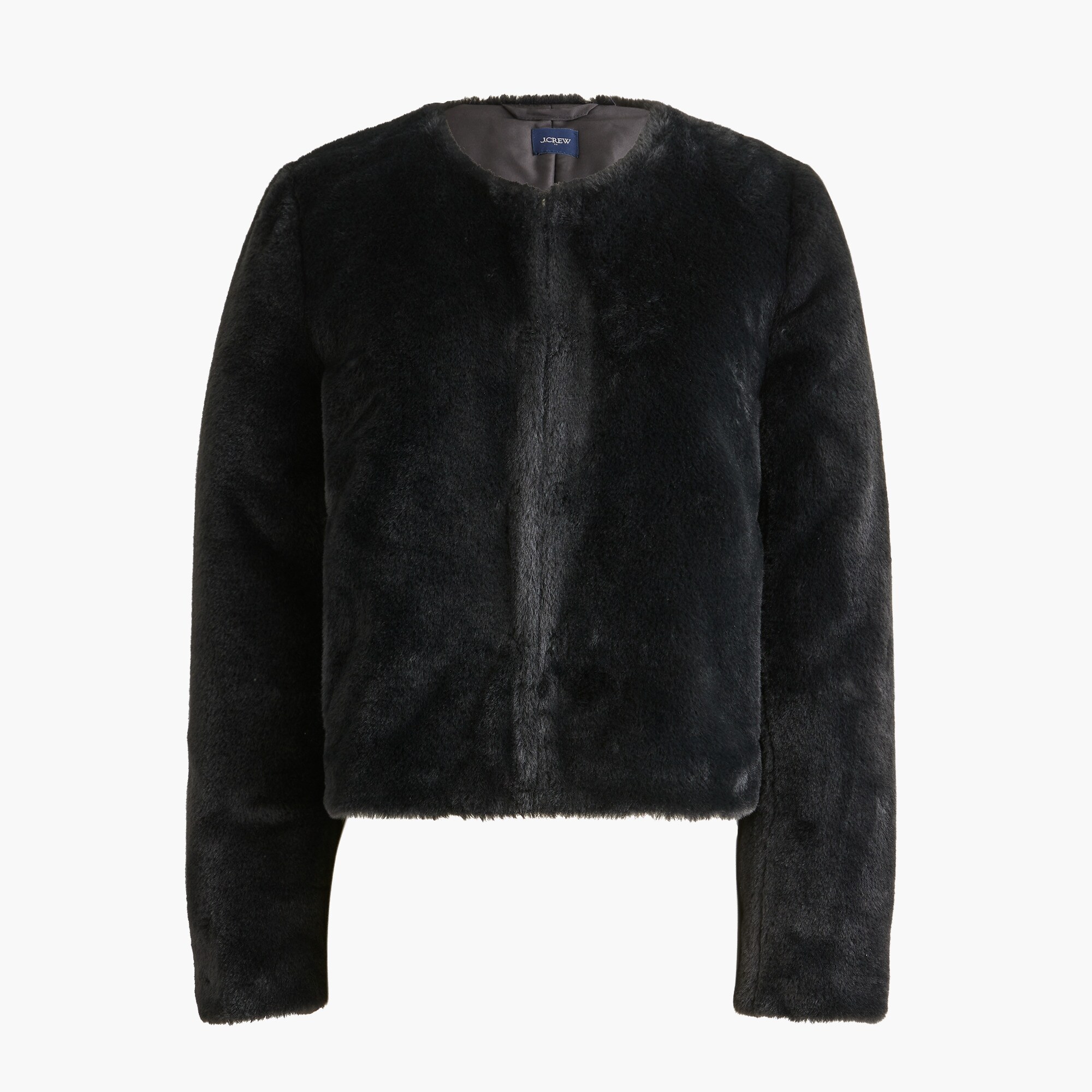 Faux-fur cropped jacket