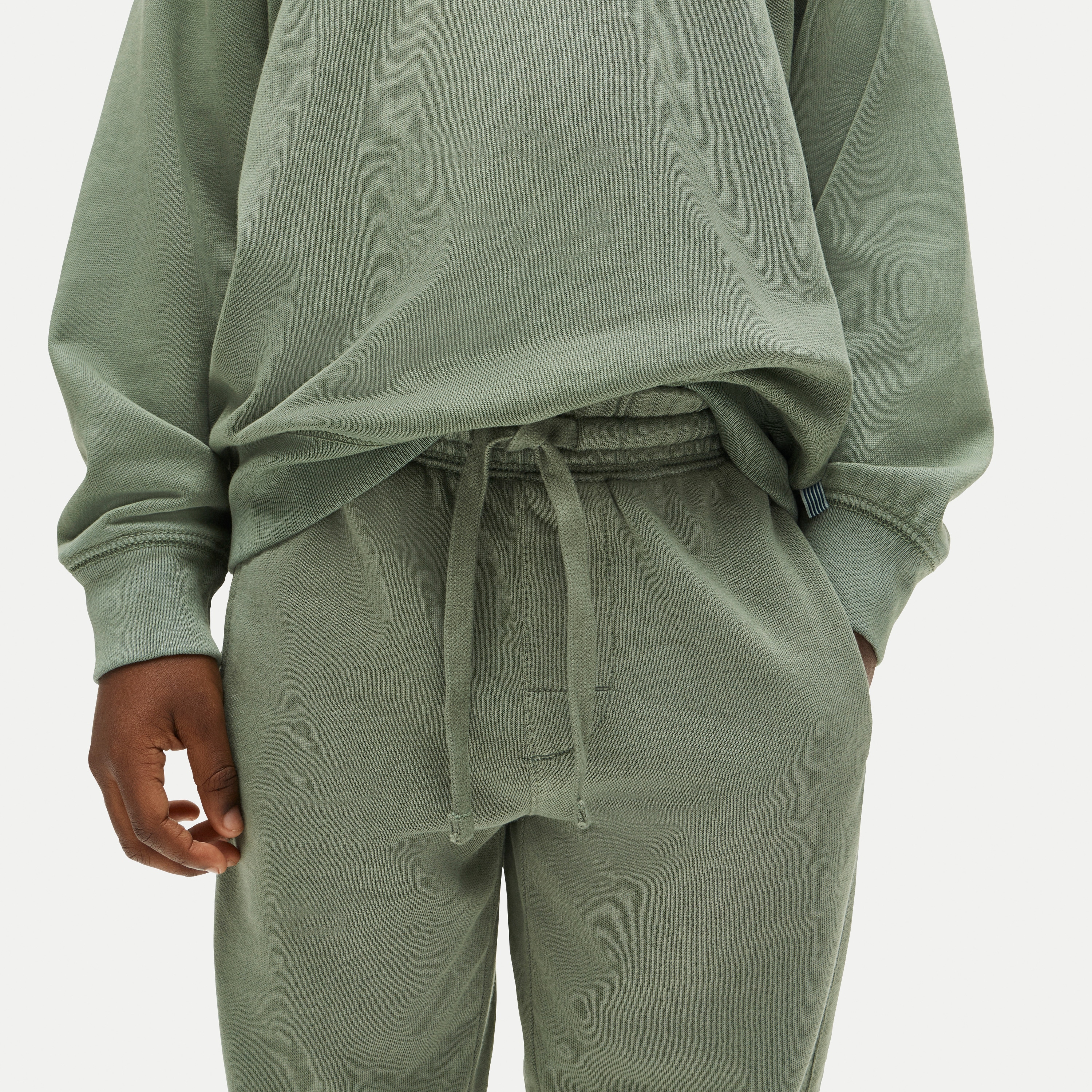 Kids' slim-slouchy jogger pant in terry