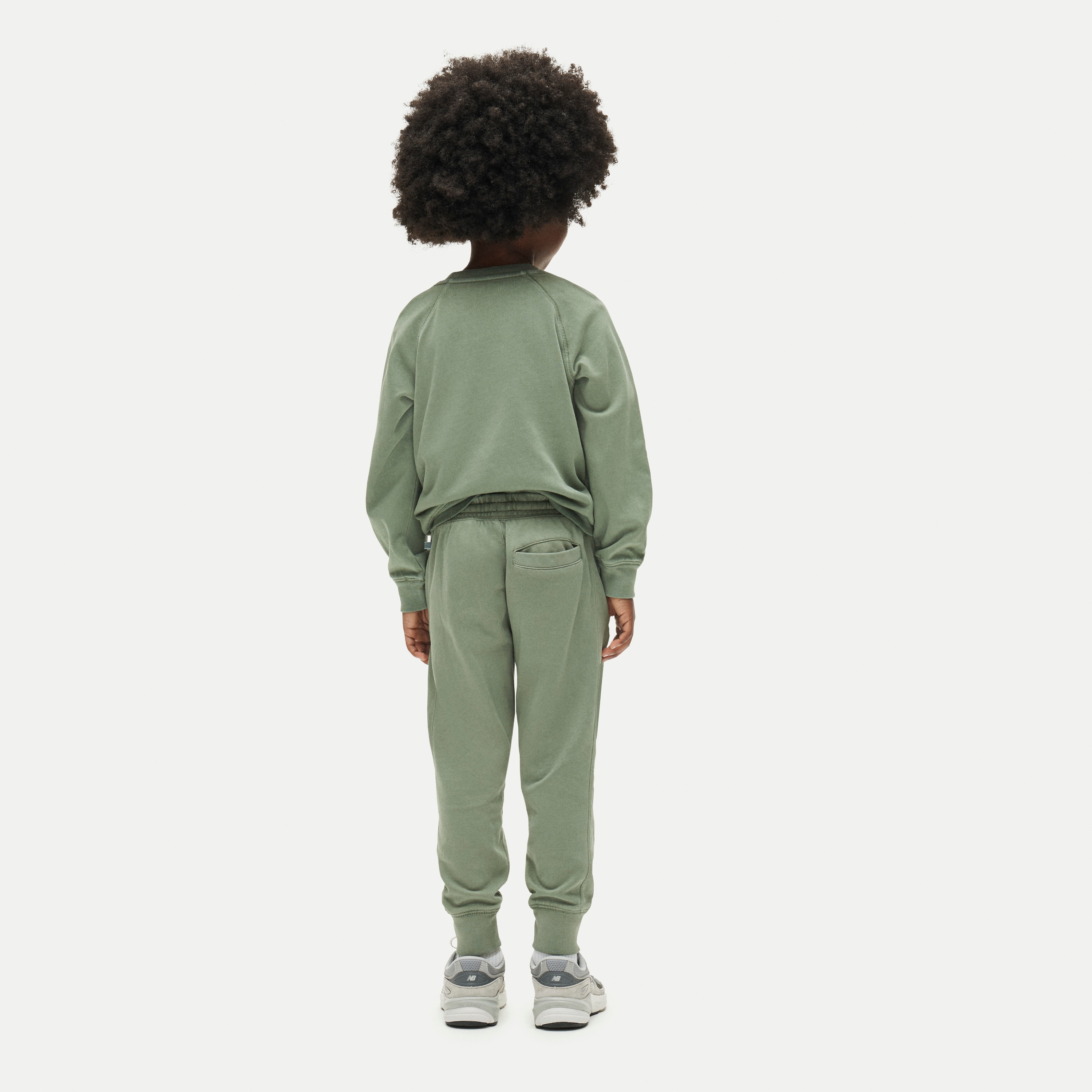Kids' slim-slouchy jogger pant in terry