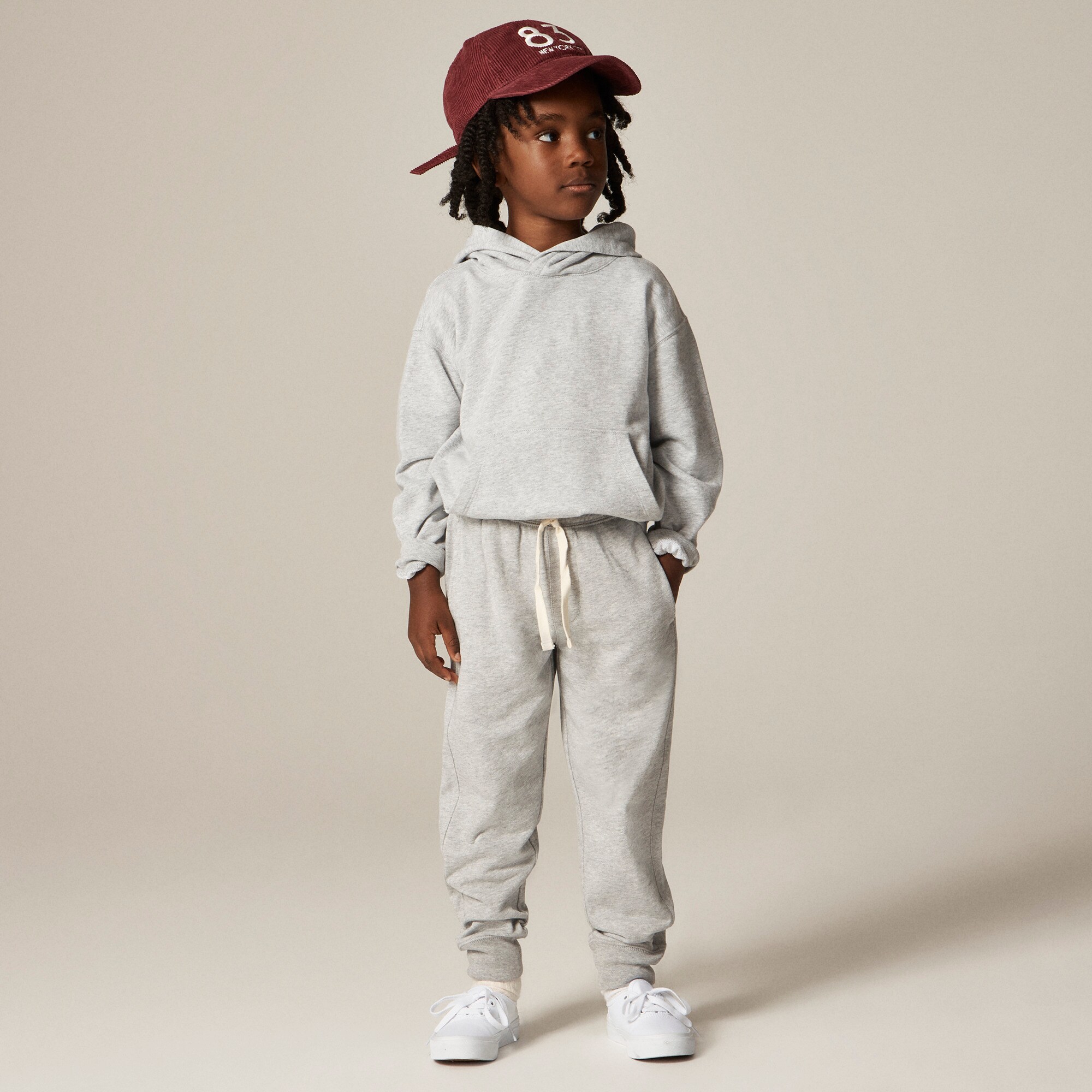 Kids' slim-slouchy jogger pant in terry