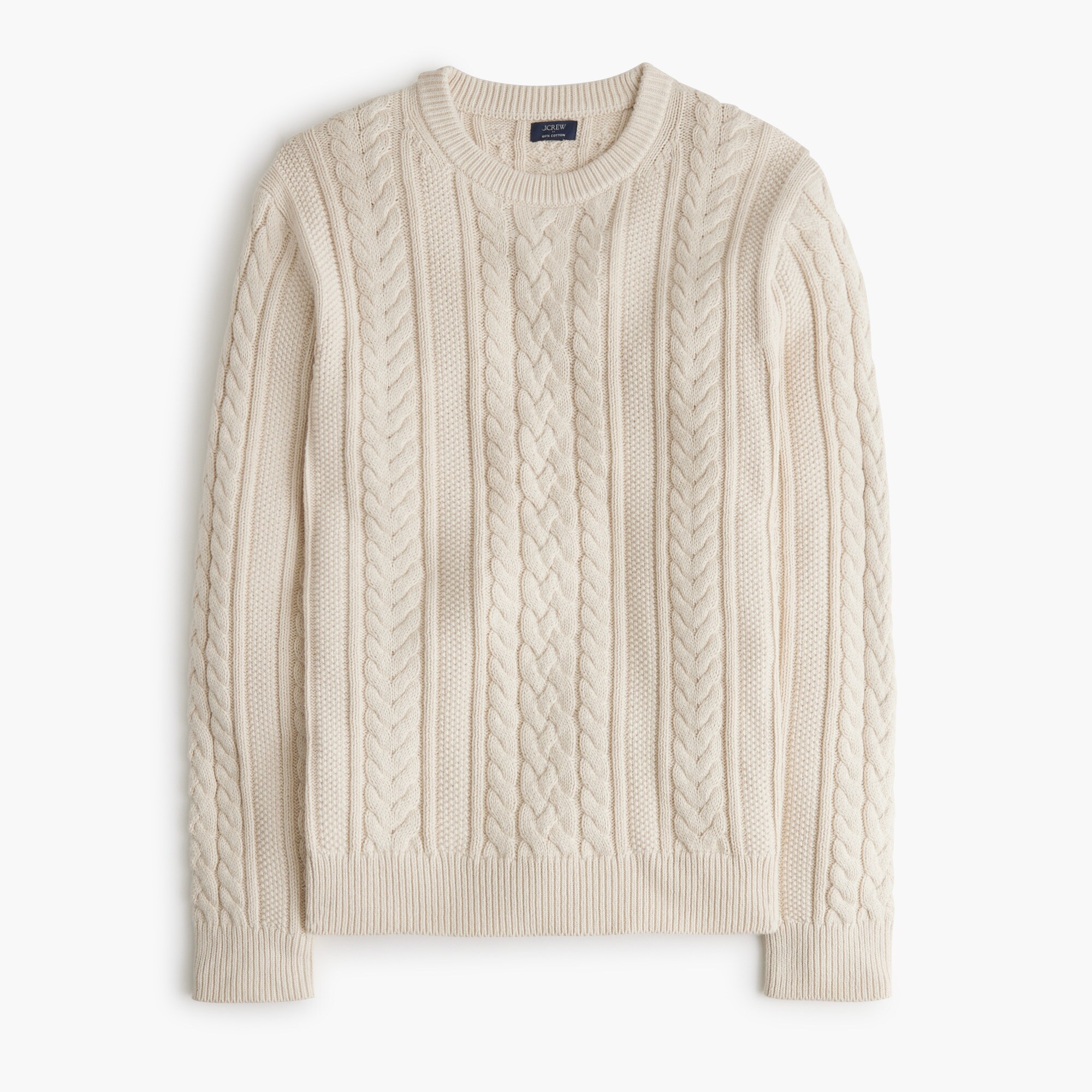 Fisherman Cable Crewneck Sweater For Men | Factory