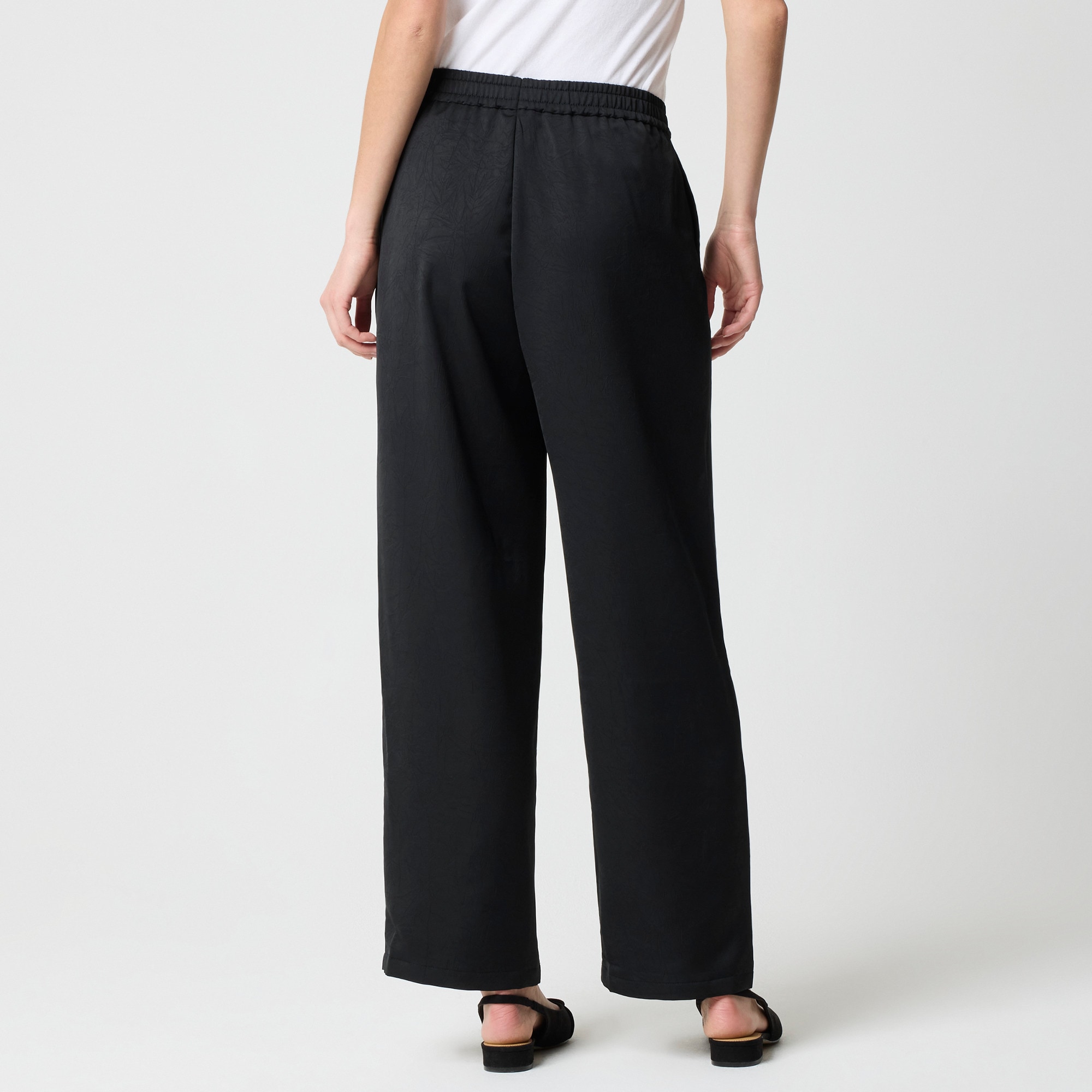 Shiny crinkled pull-on pant - image 3