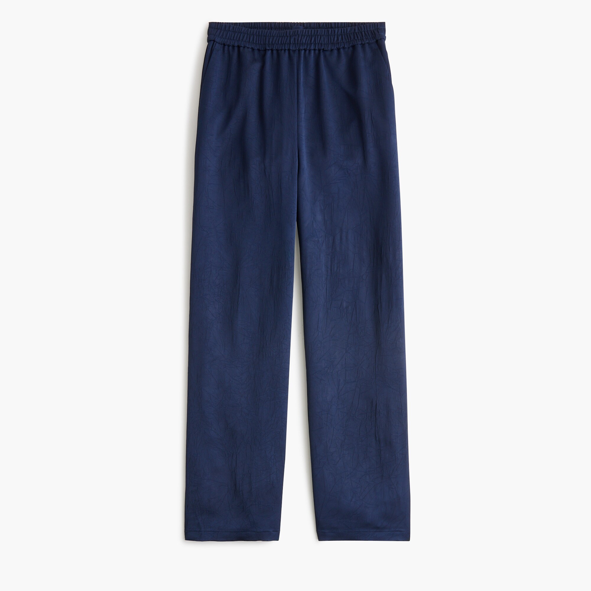Shiny crinkled pull-on pant