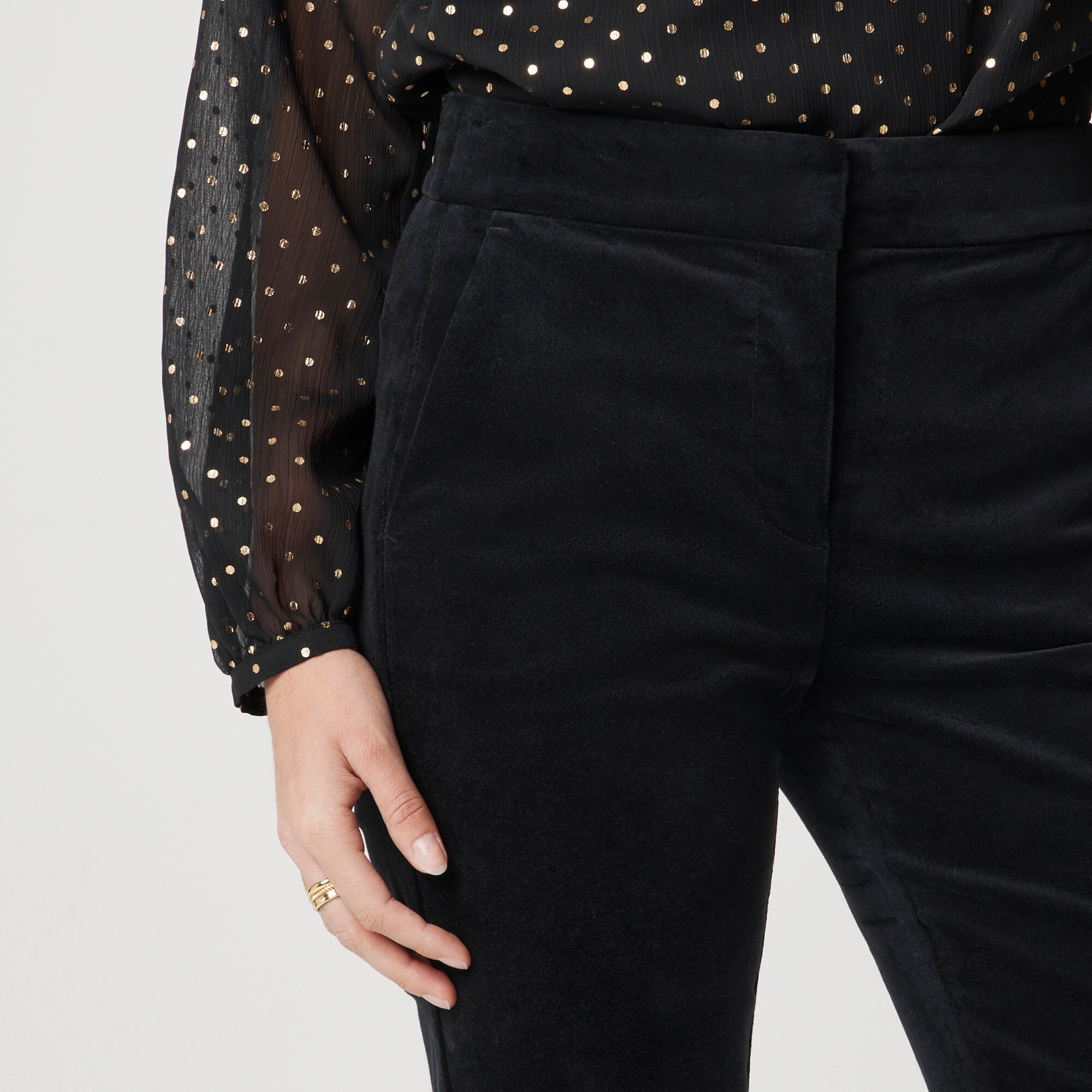 Velvet Kelsey kickout flare crop pant