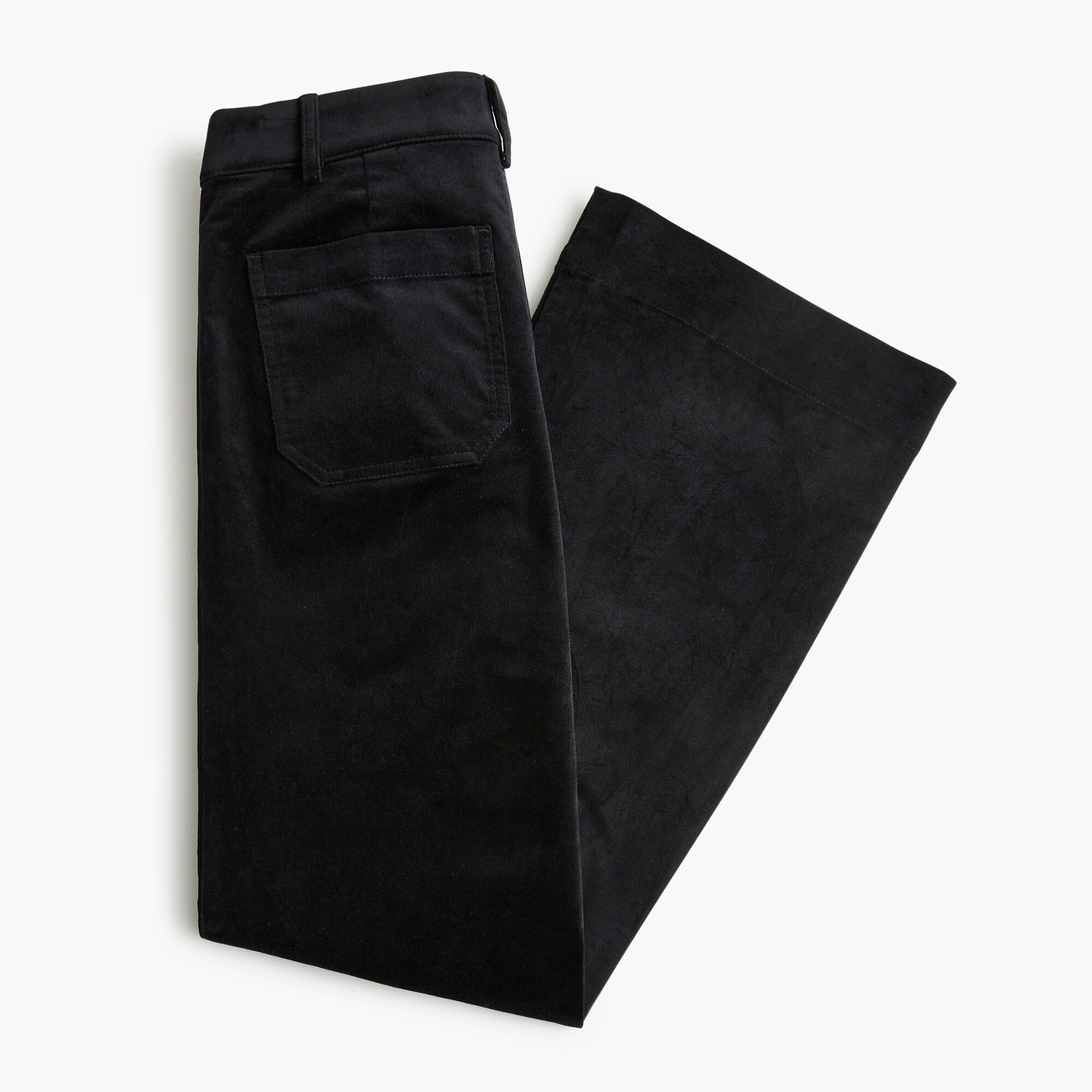 Tall velvet Lizzie patch-pocket pant