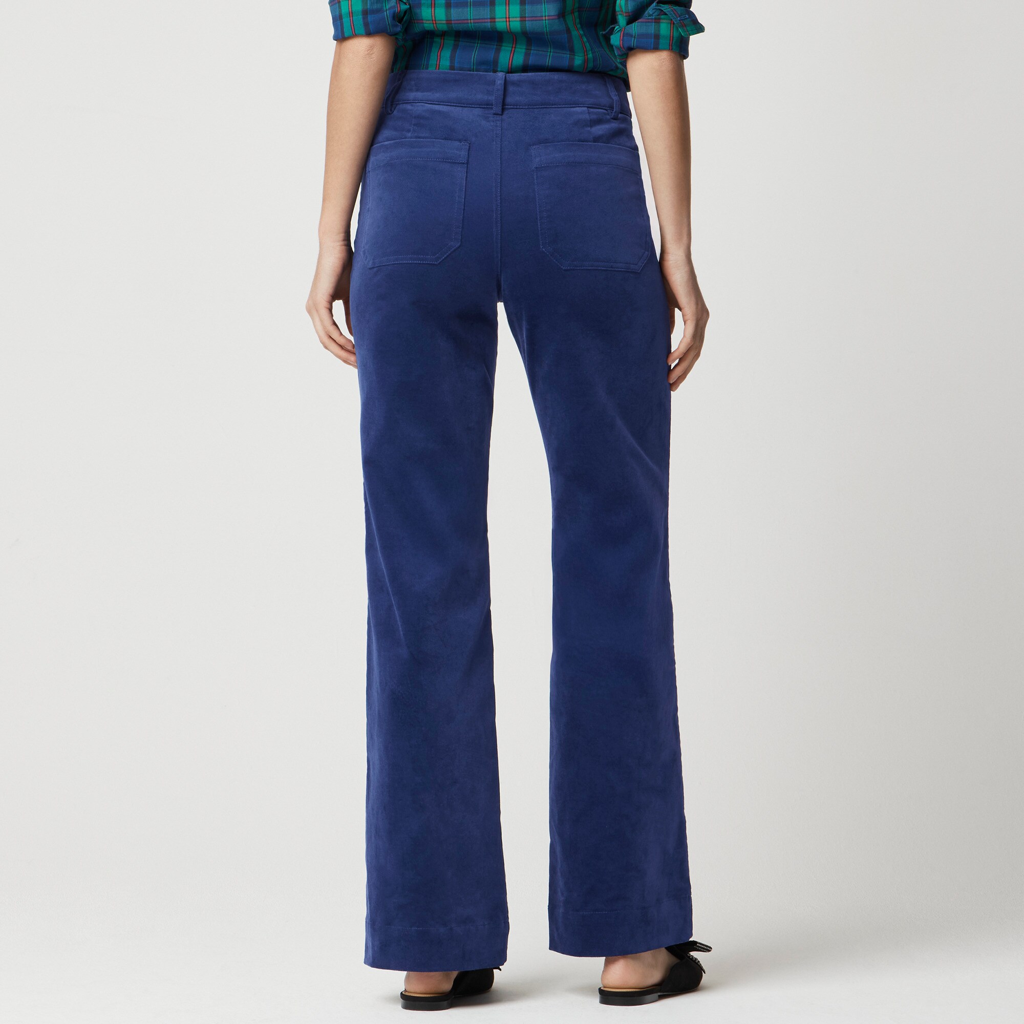 Velvet Lizzie patch-pocket pant