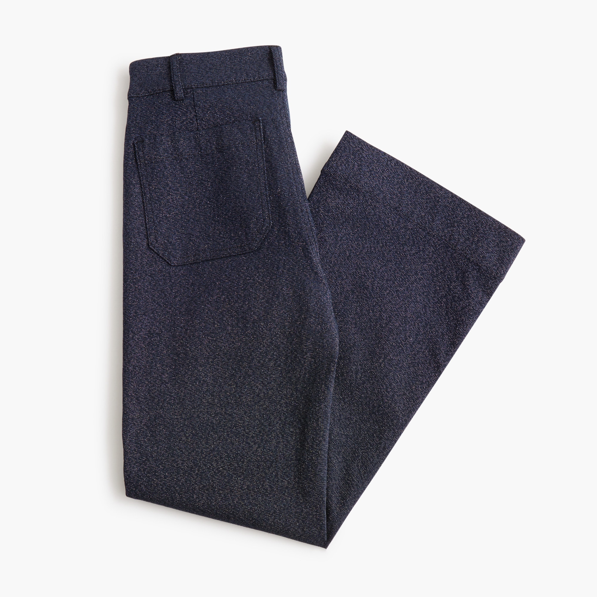 Sparkle-twill Lizzie patch-pocket pant