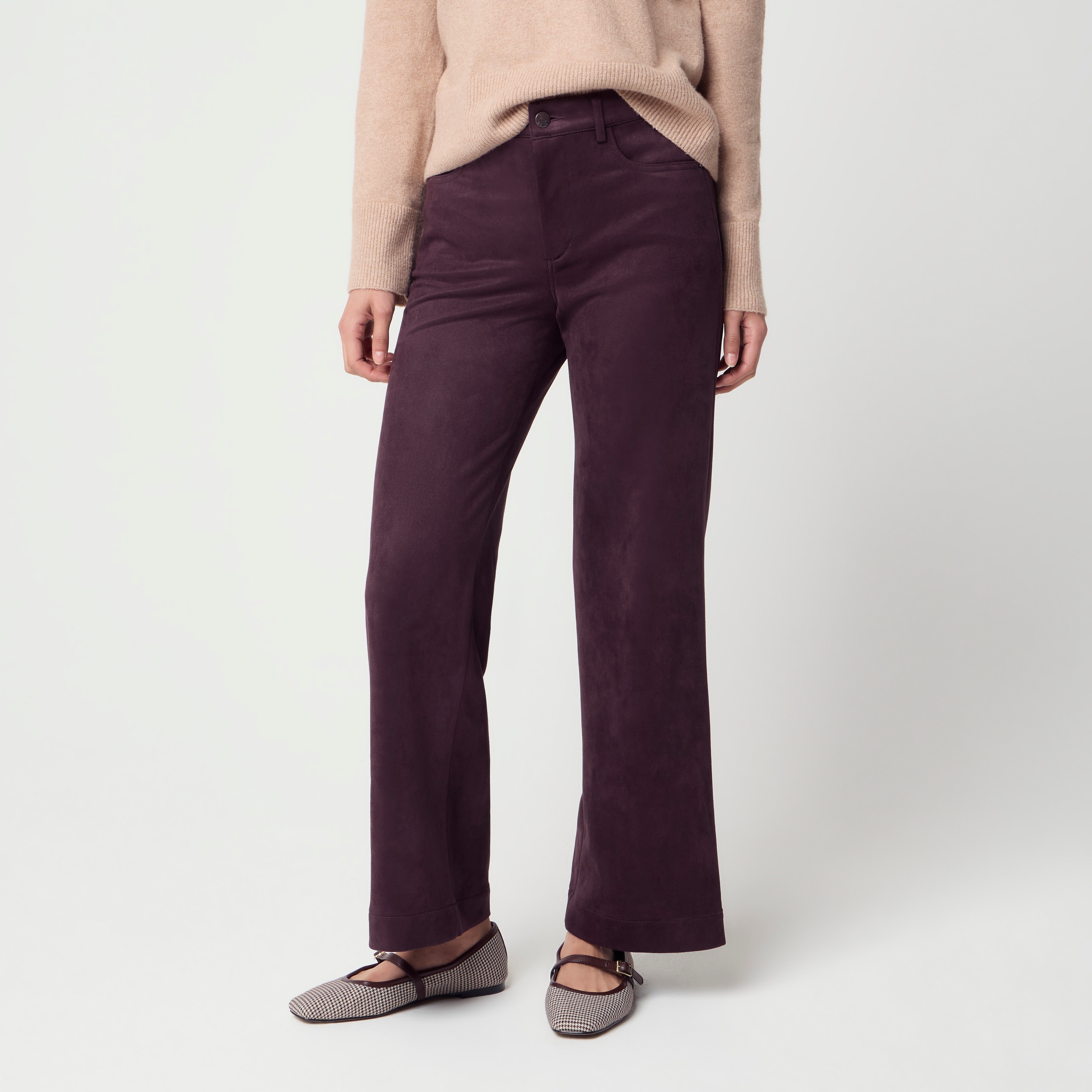 Sueded full-length Ella pant