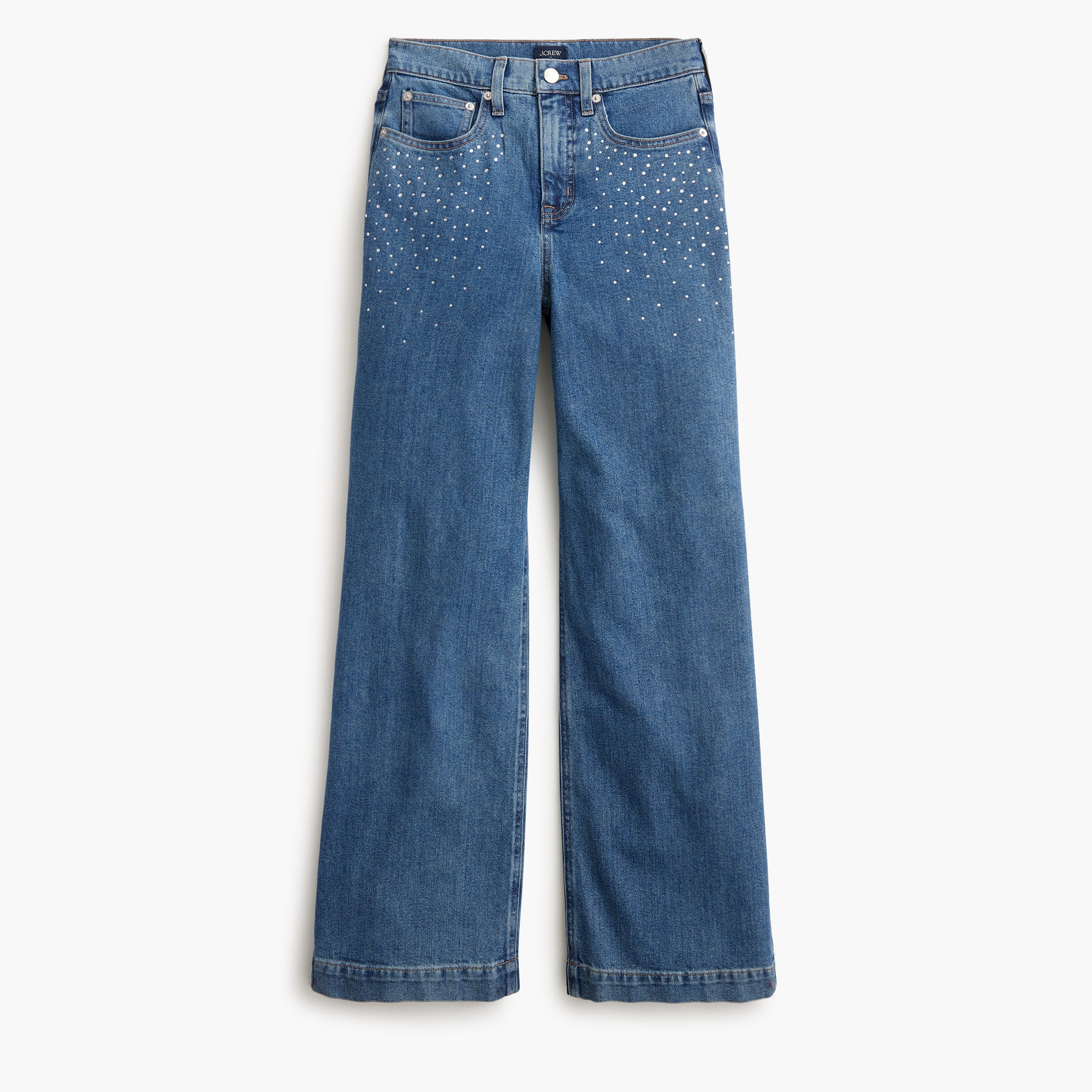 Embellished Classic Wide-leg Jean In All-day Stretch For Women
