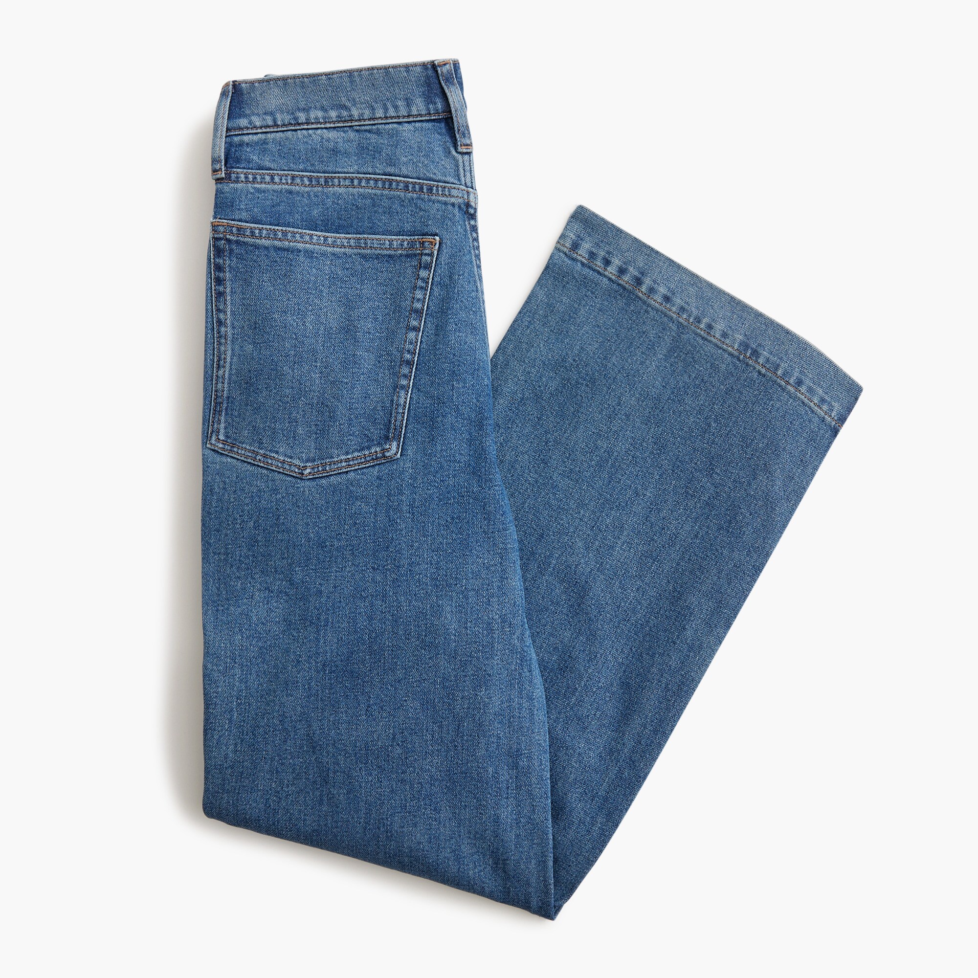 Embellished classic wide-leg jean in all-day stretch