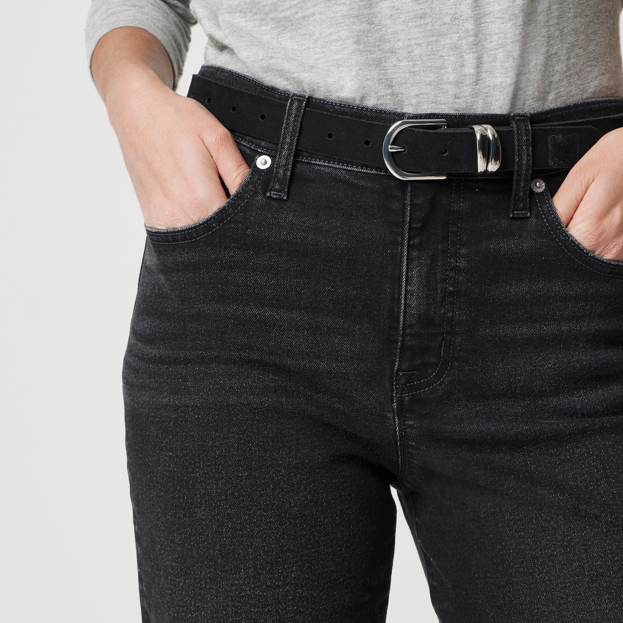Slim wide-leg jean in all-day stretch
