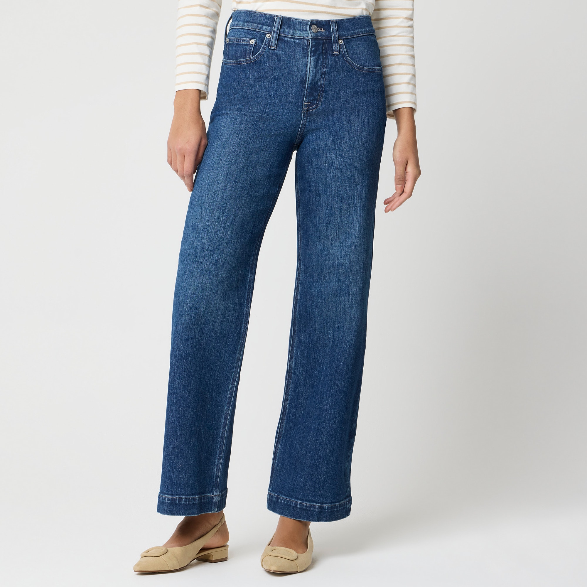 Classic wide-leg jean signature stretch