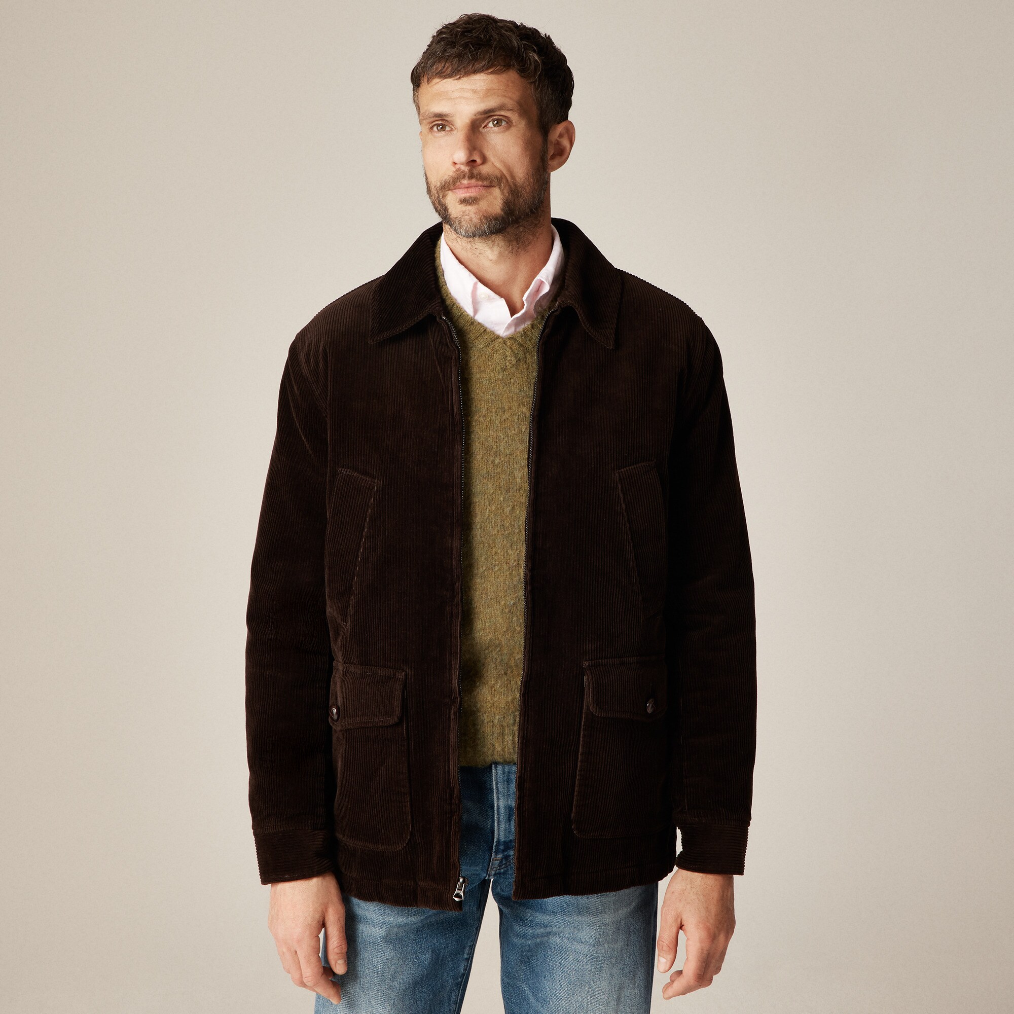  Corduroy lodge jacket with PrimaLoft&reg;