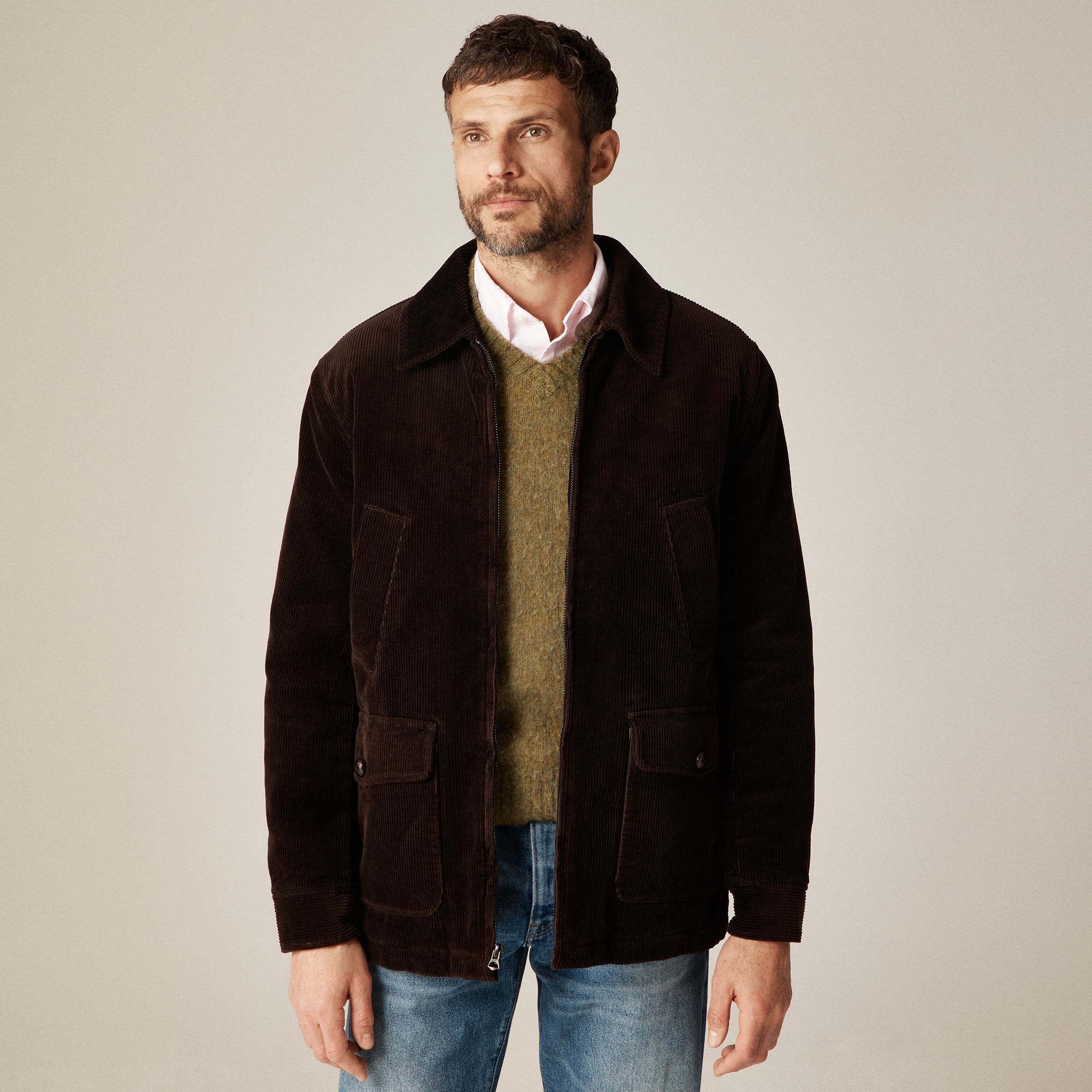 mens Corduroy lodge jacket with PrimaLoft&reg;