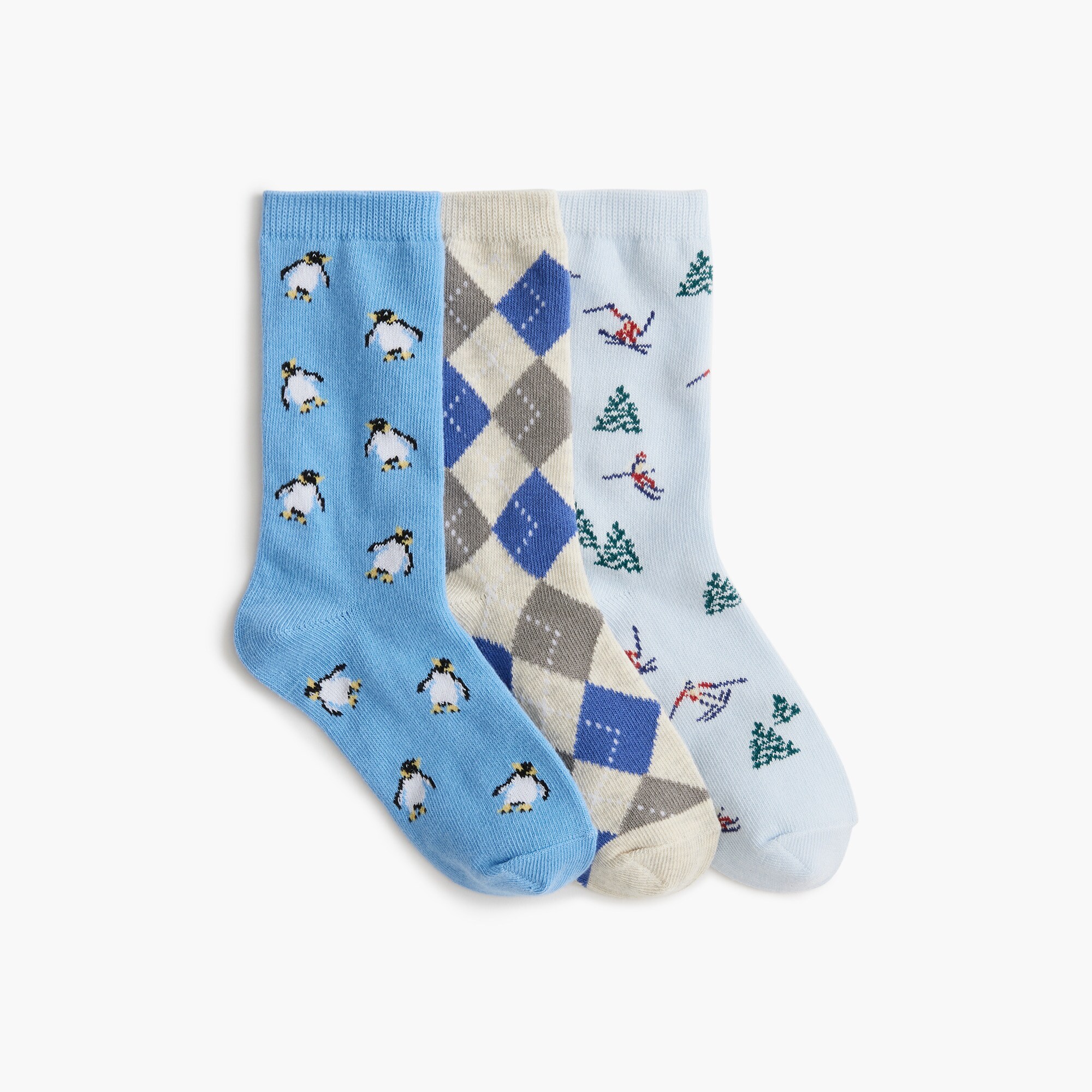 Boys' ski socks pack-of-three