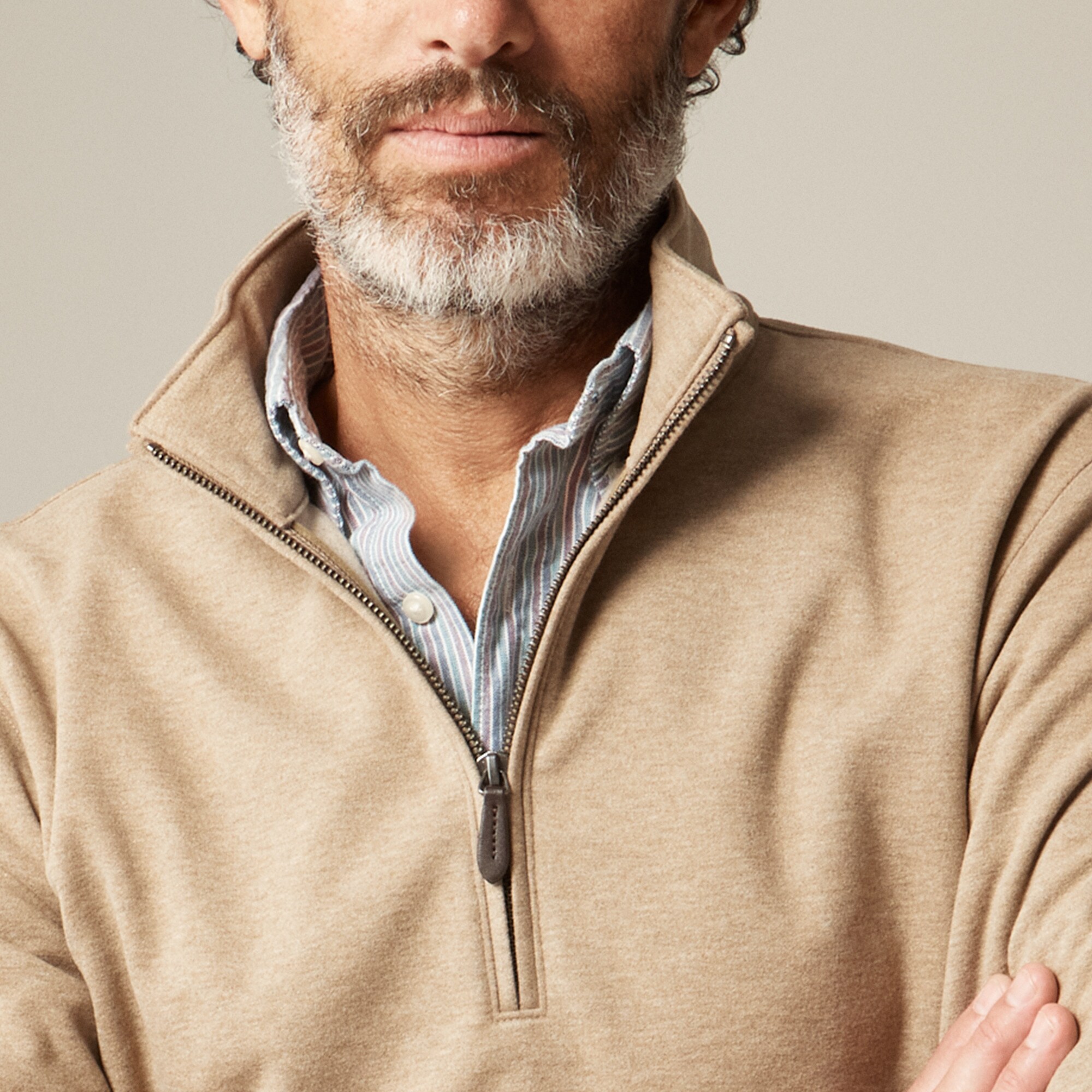 Seaboard soft-knit half-zip pullover