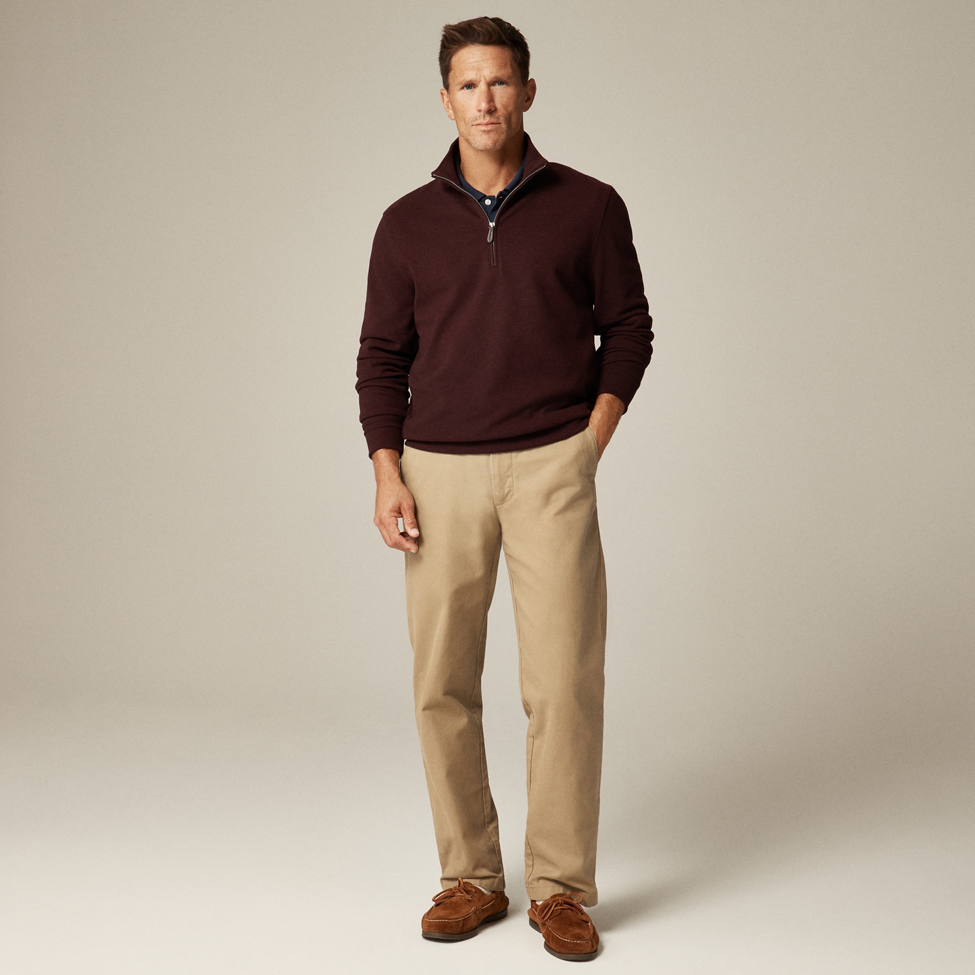  Seaboard soft-knit quarter-zip pullover