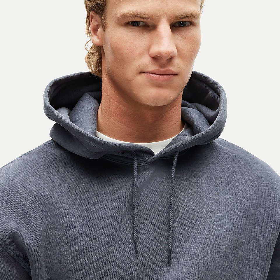 Lightweight Sunfaded French Terry Shawl-collar Sweatshirt For Men