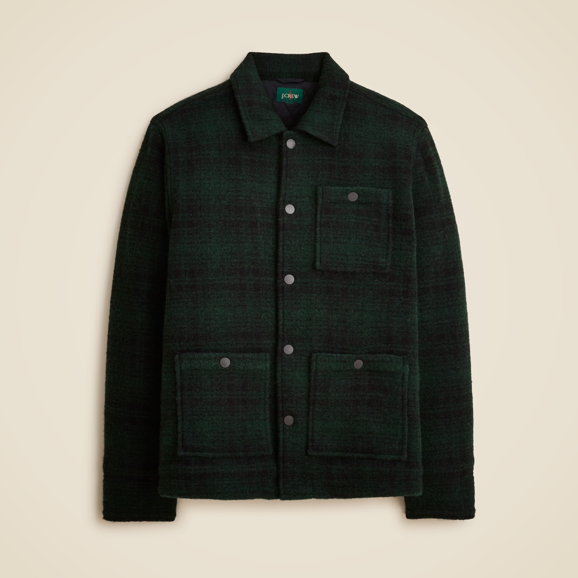 J.CREW wool jacket vintage カバーオール Wool-blend Sherpa Fleece Coverall Jacket For Men | J.Crew