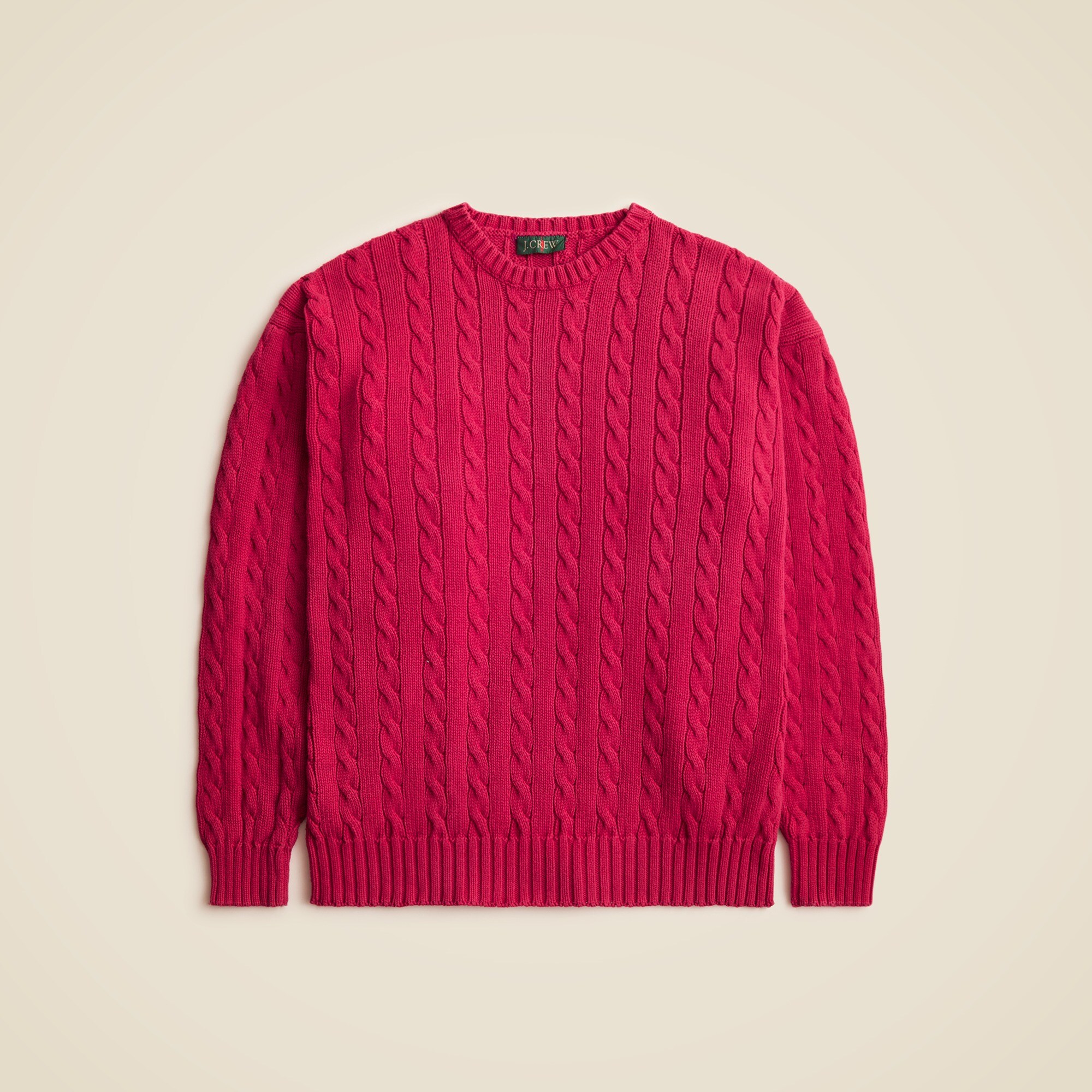 mens Vintage J.Crew '90s cotton cable-knit sweater