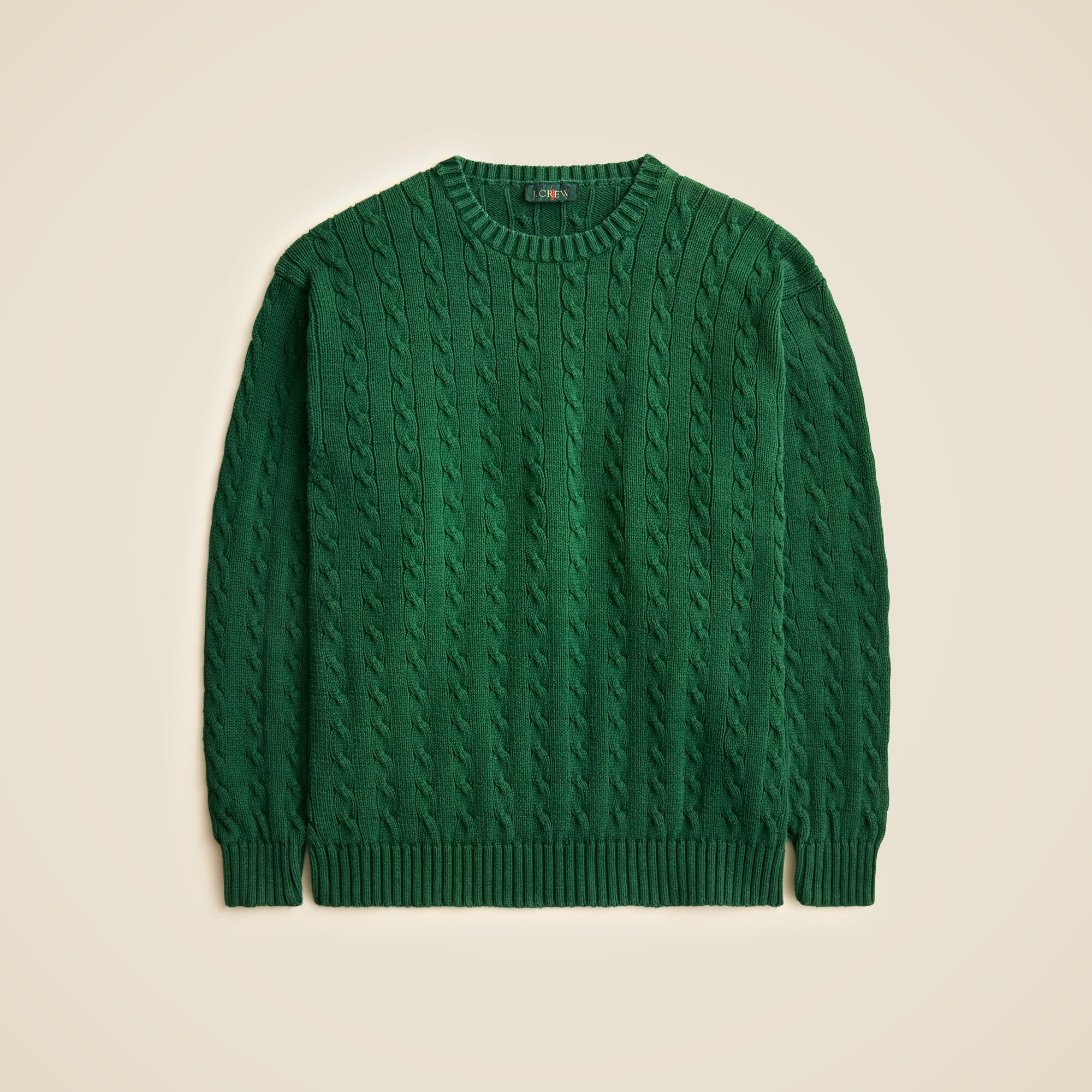 mens Vintage J.Crew '90s cotton cable-knit sweater