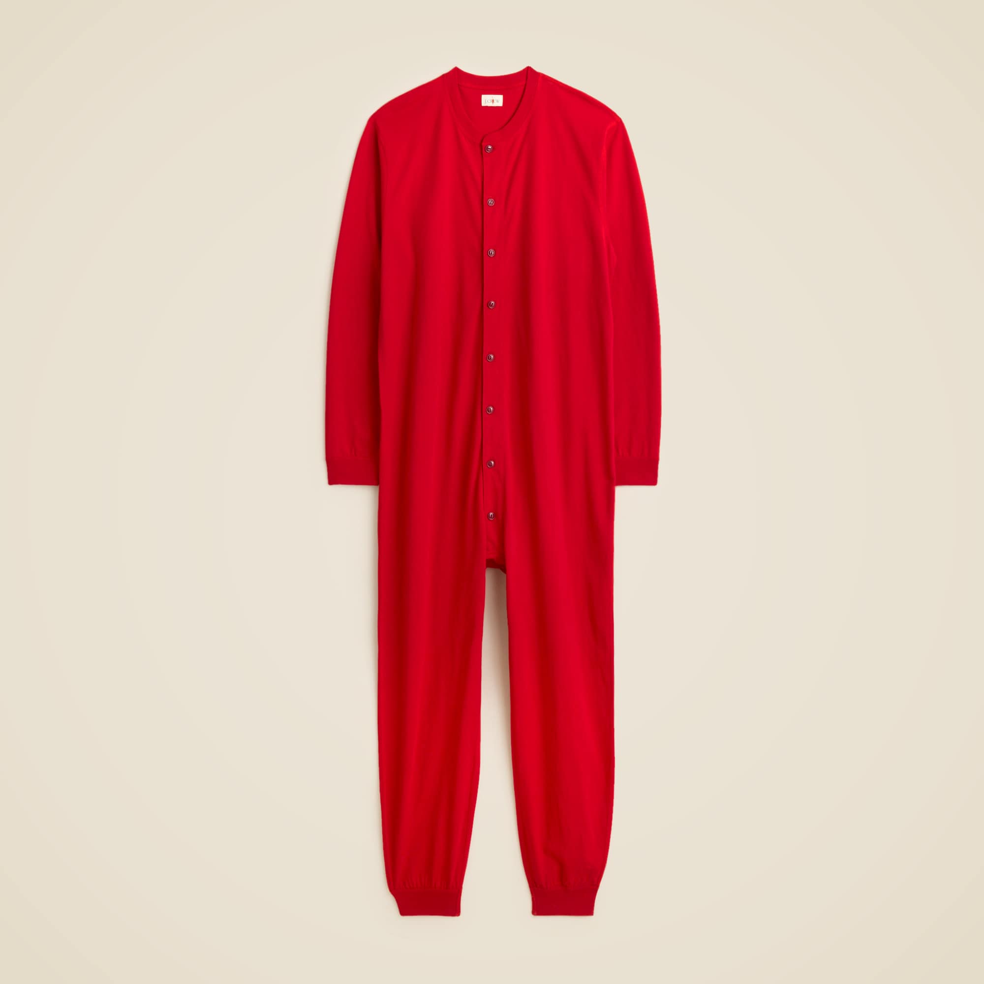 Union suit in premium-weight cotton