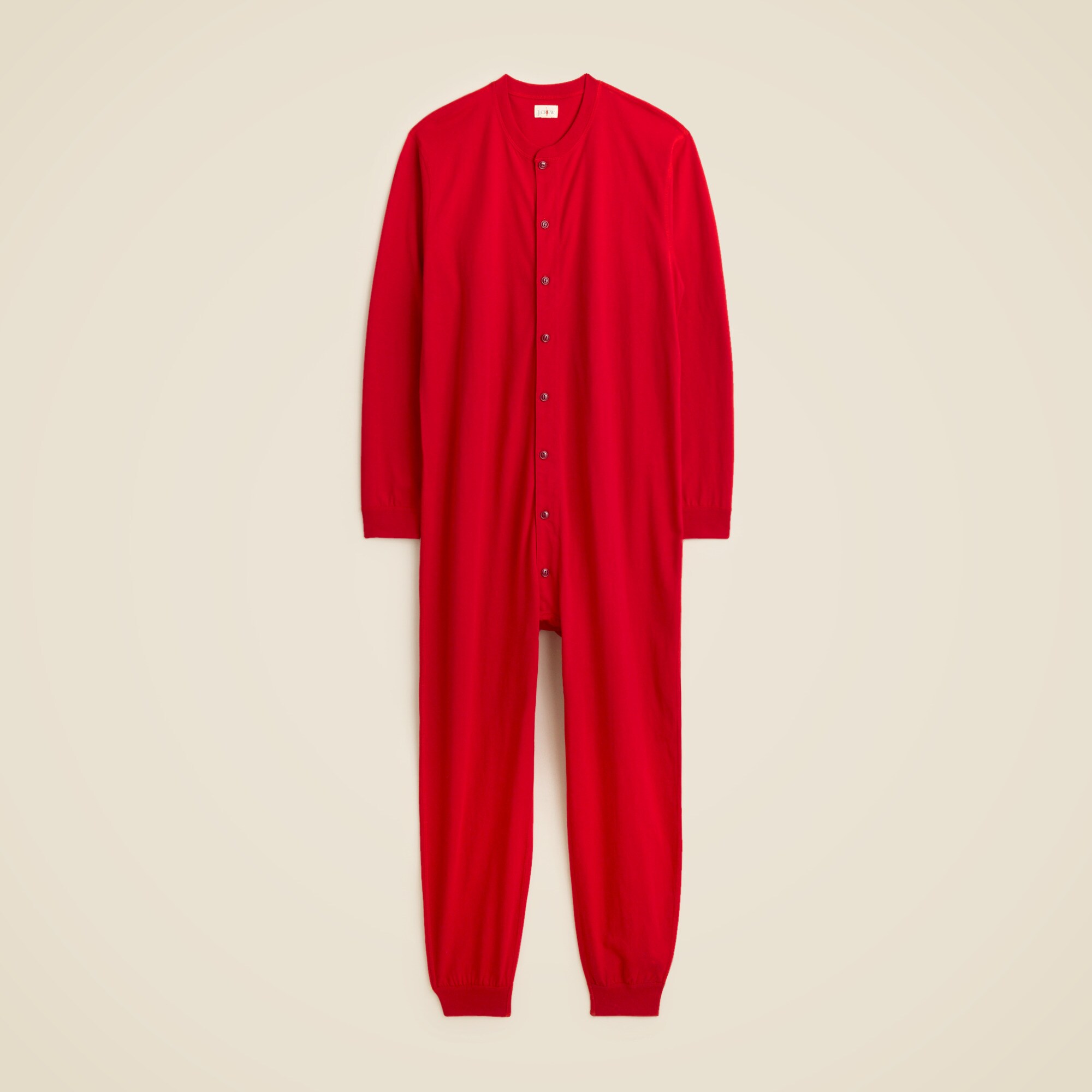 Union suit in premium-weight cotton