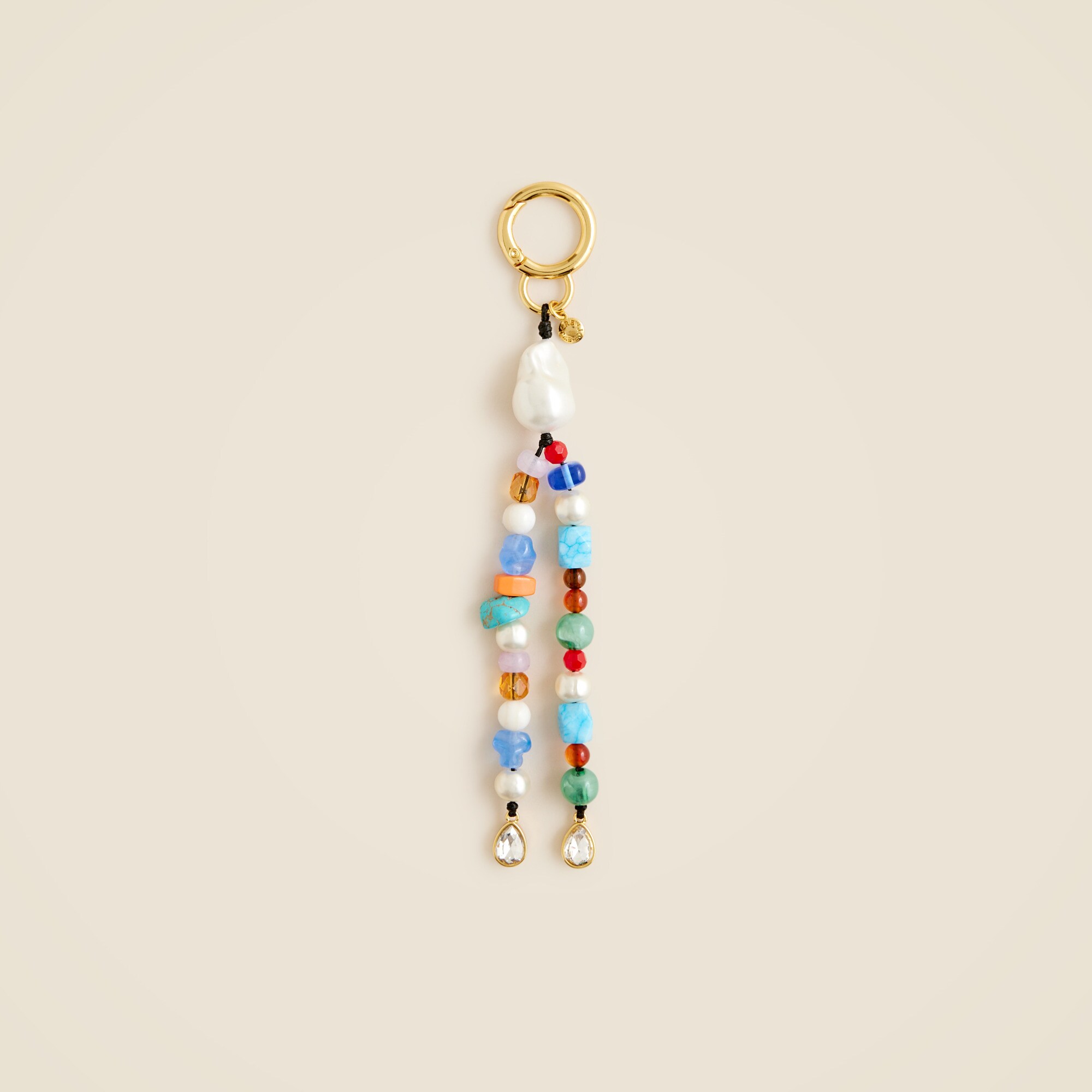 Beaded bag charm