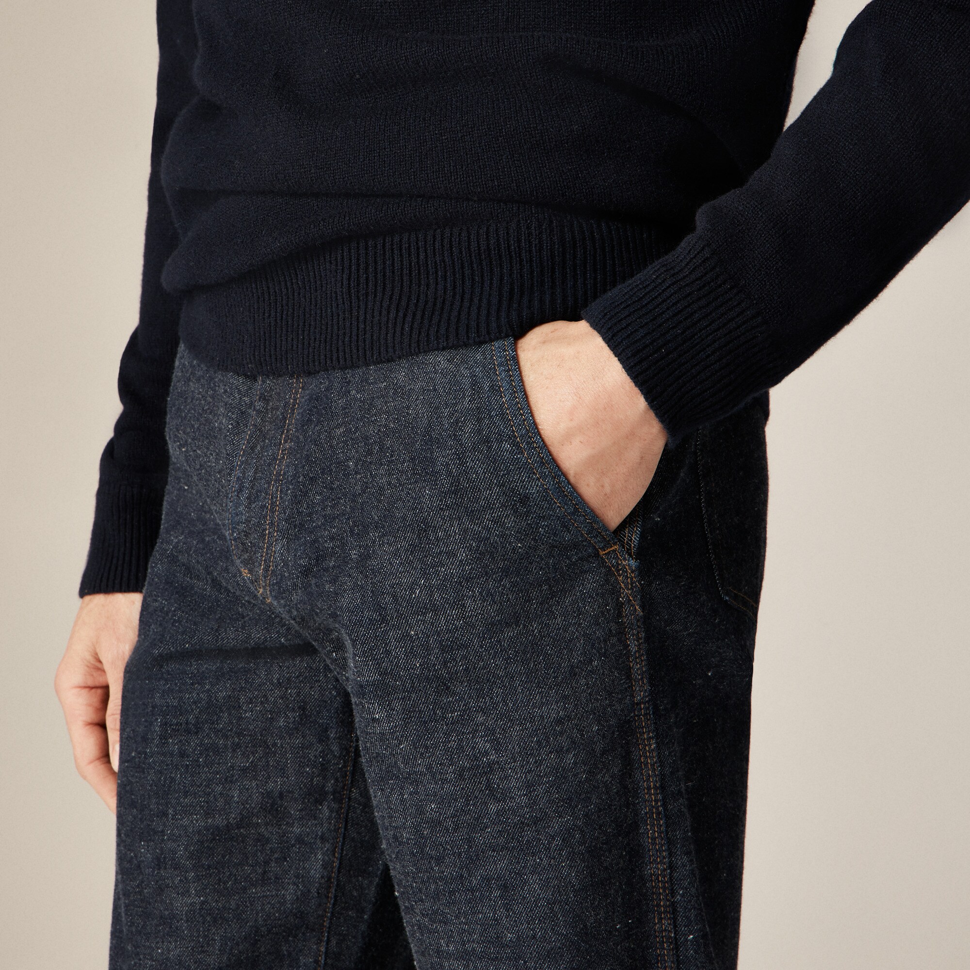 Wallace & Barnes Relaxed Denim Trouser For Men | J.Crew
