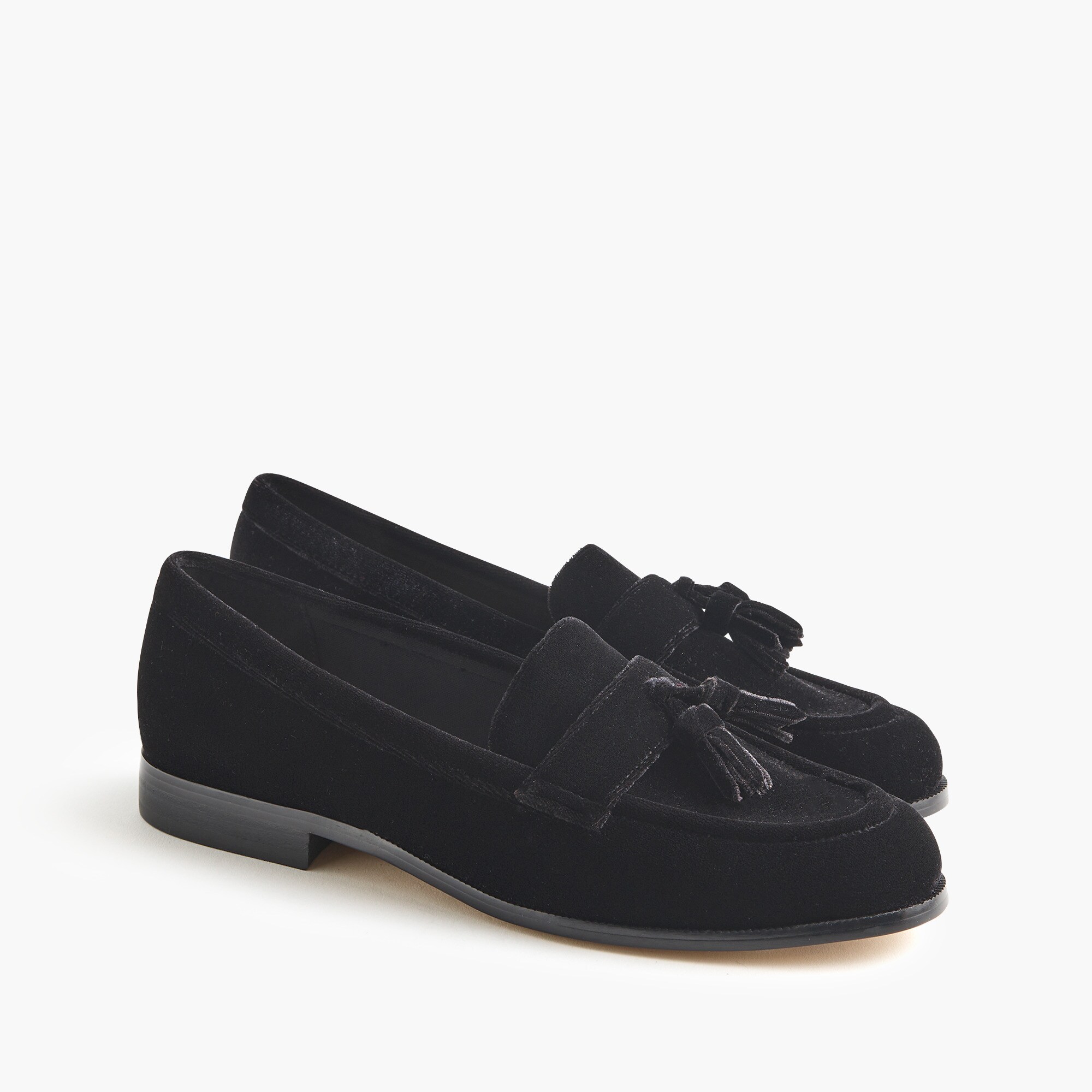 Velvet Tassel Low-heeled Loafers For Women | Factory