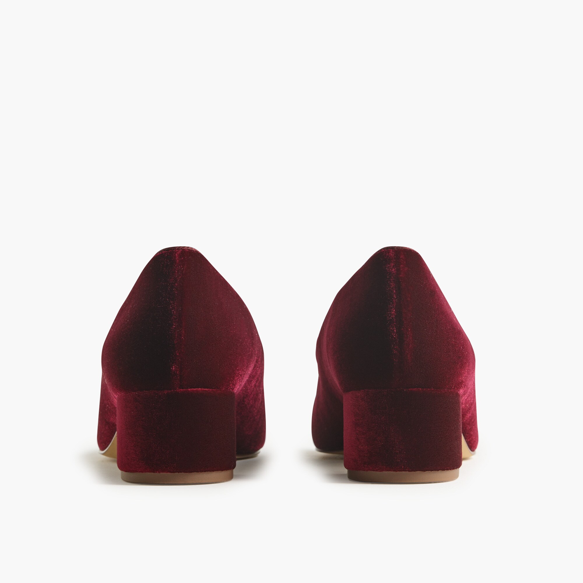Velvet bow tie&ndash;heeled Mary Janes