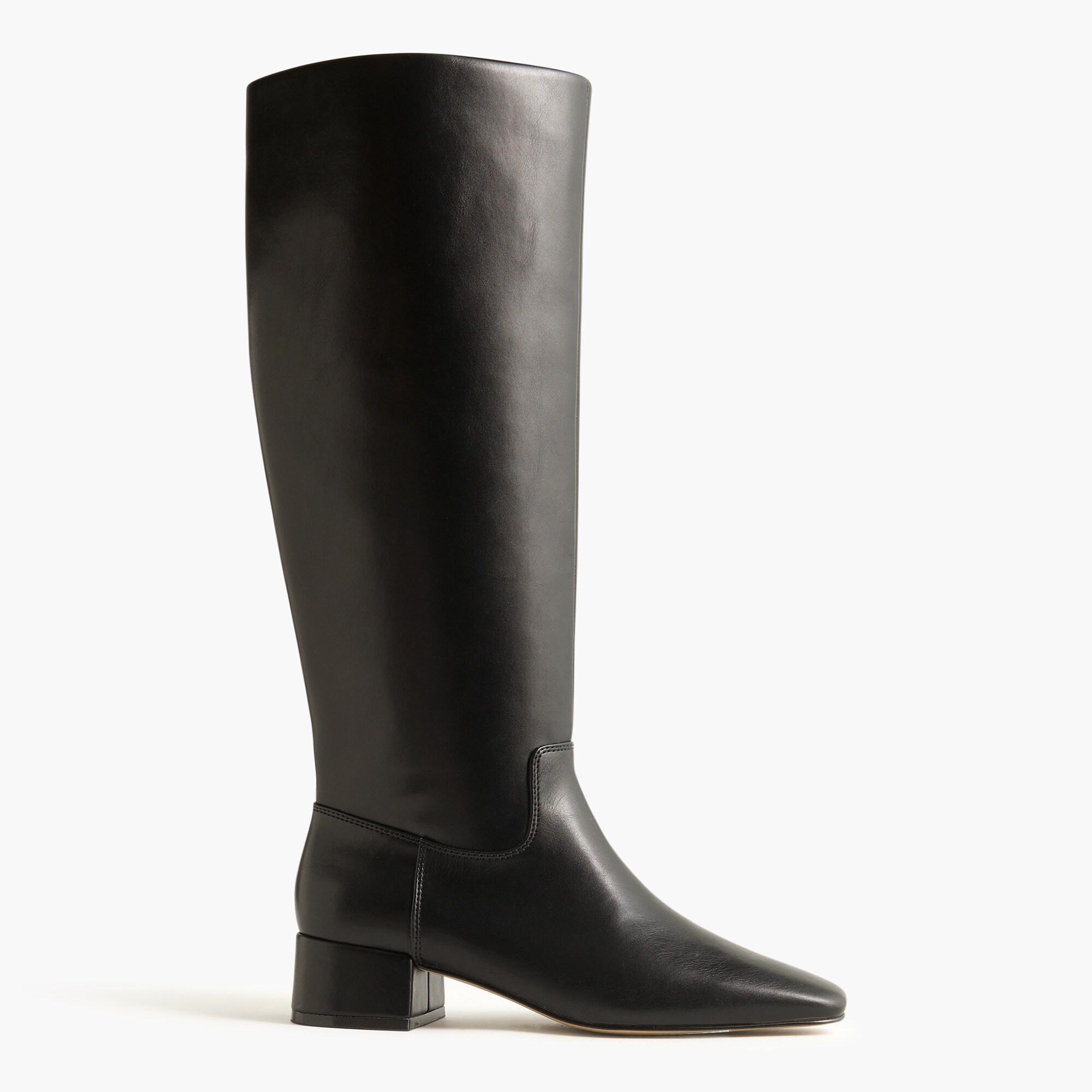 Square-toe tall boots