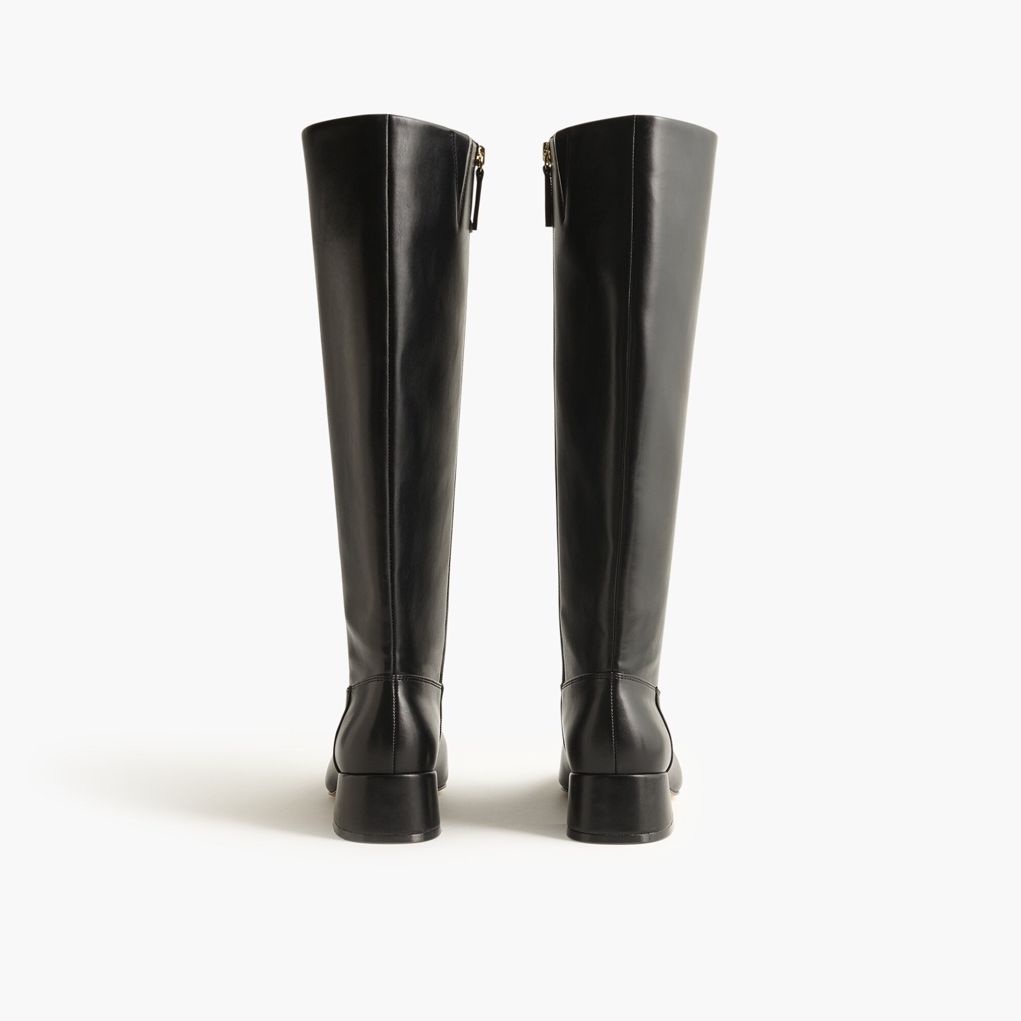 Square-toe tall boots