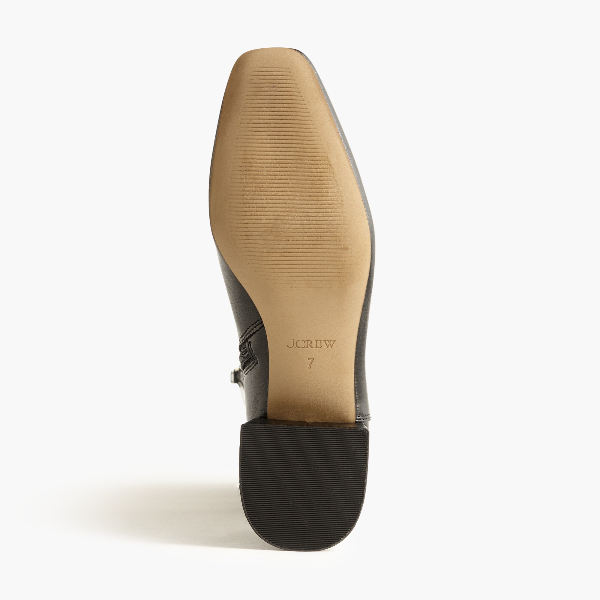 Square-toe tall boots